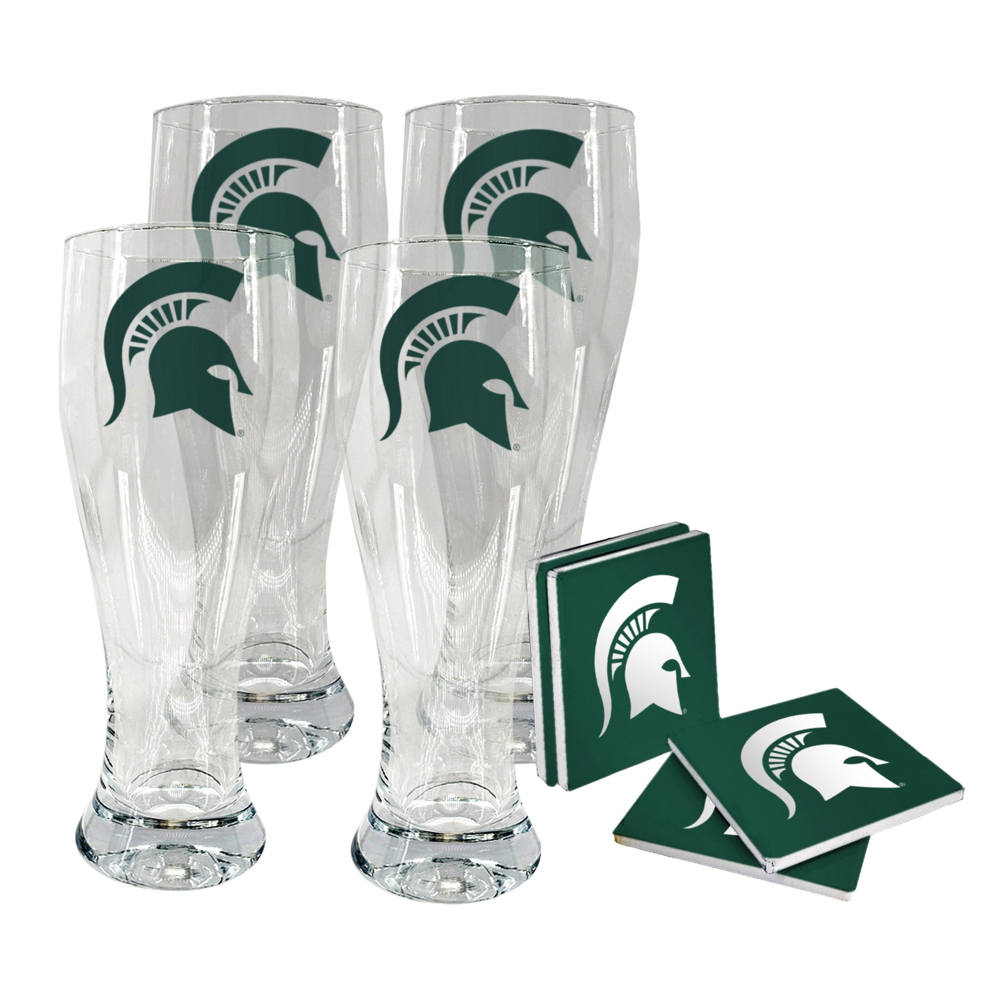 NCAA Pilsner & Coaster Set