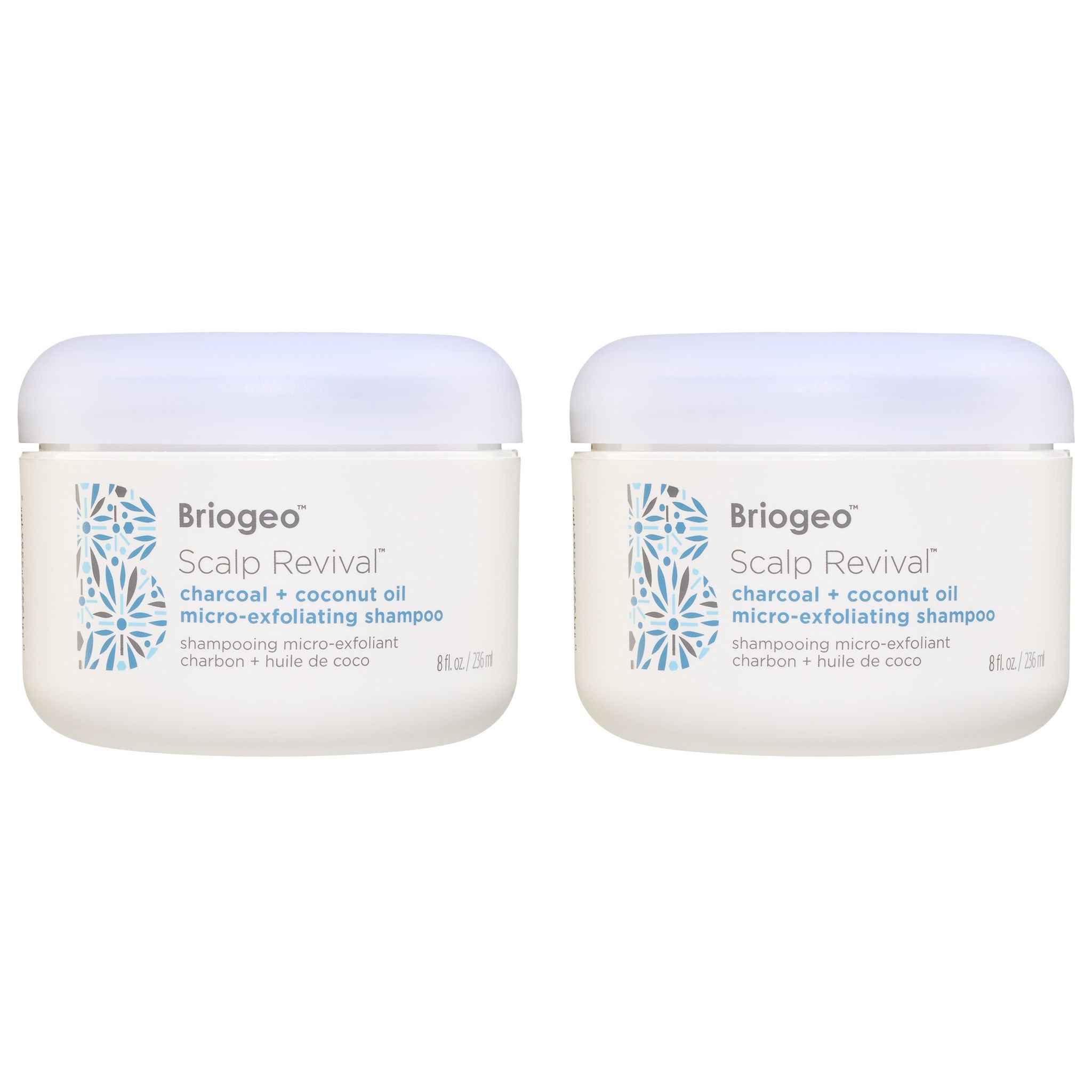 Briogeo Scalp Revival Charcoal + Coconut Oil Micro-Exfoliating Shampoo, 3.4 oz, 2-pack