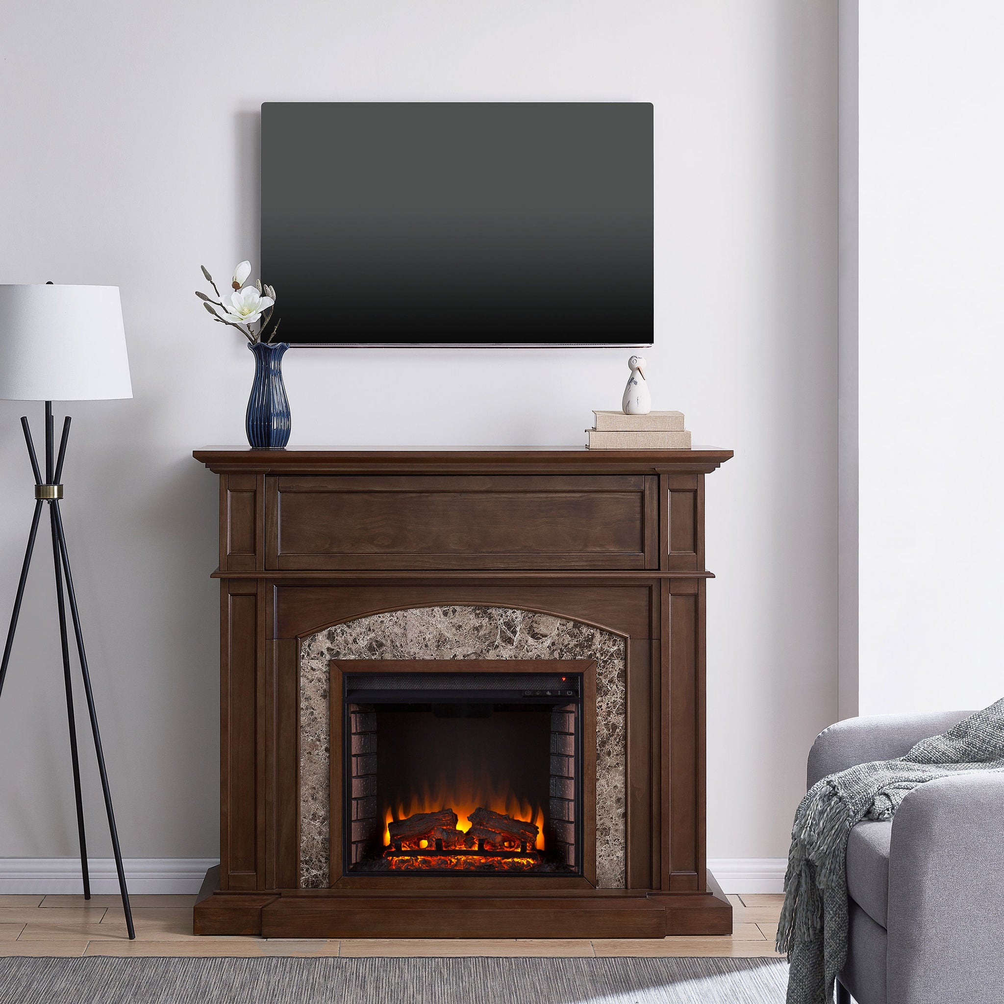 Baycliff 51.5" Fireplace with Marble