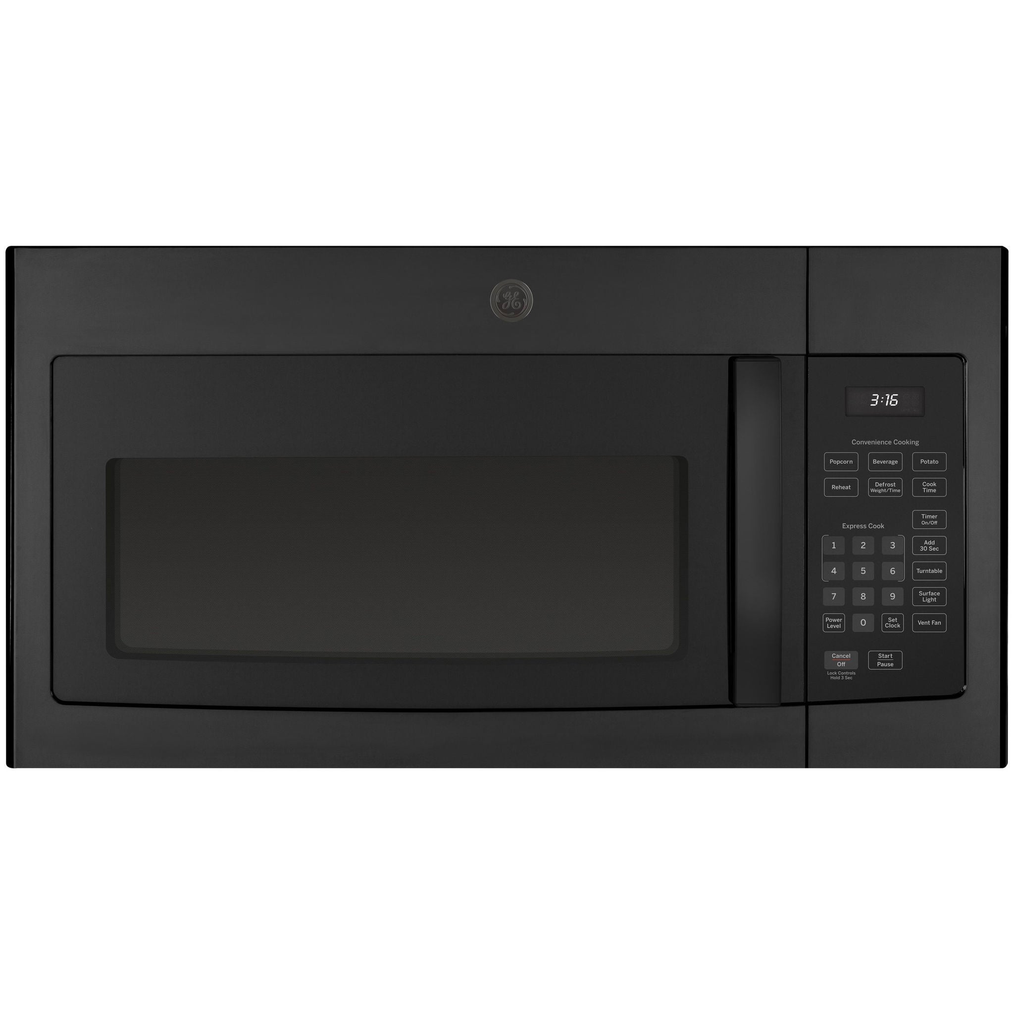GE 30" 1.6 cu. ft. Over-the-Range Microwave Oven with Cooktop Lighting, 300-CFM Venting