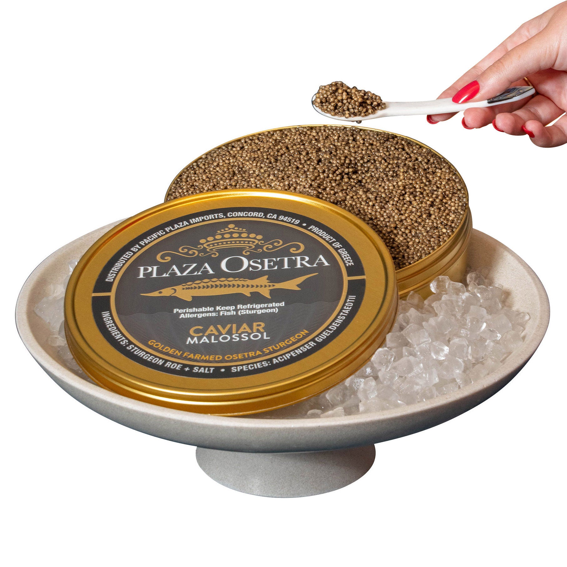 Plaza Golden Osetra Caviar Kilo Pack, 35.2 oz