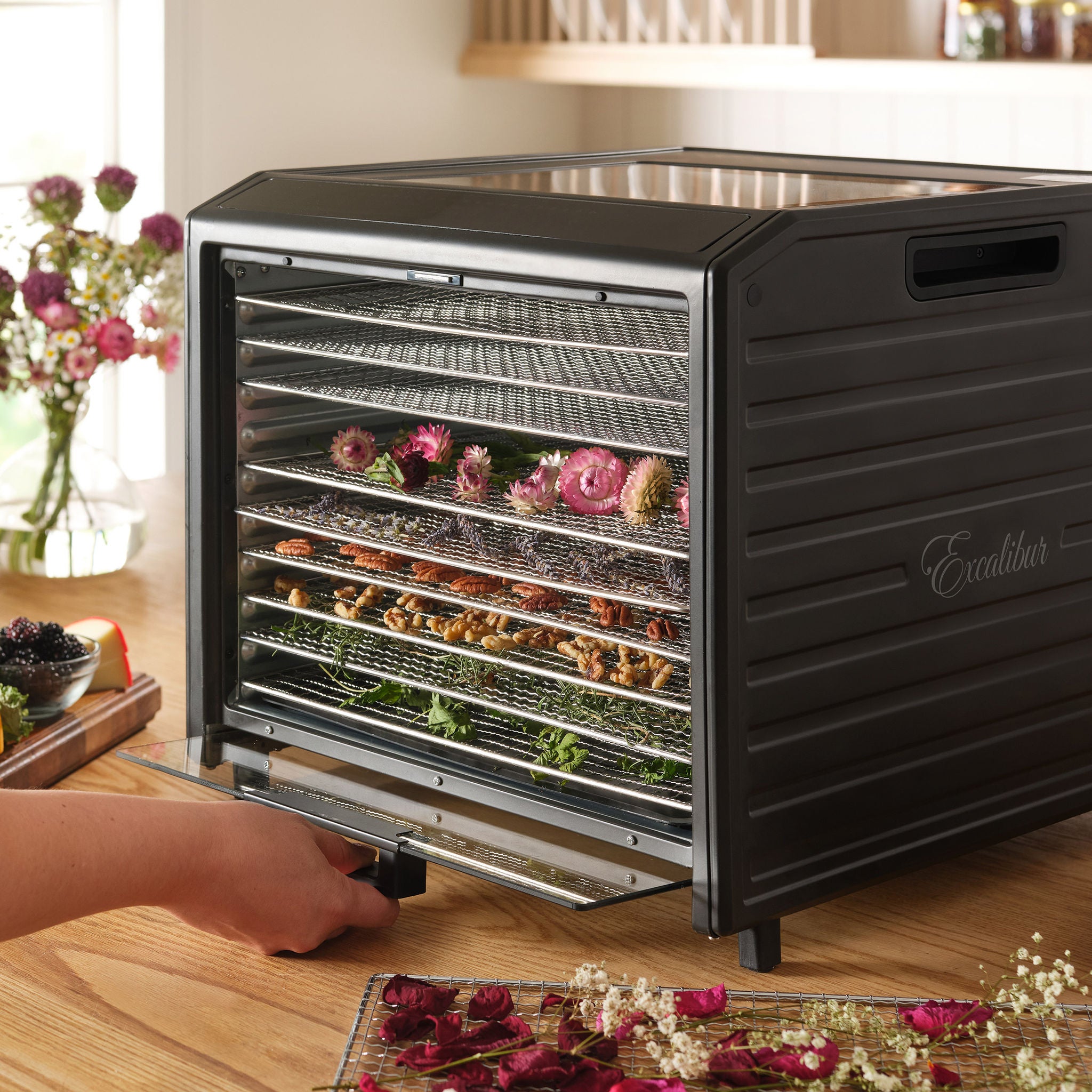 Excalibur 10 Tray Performance Digital Dehydrator Drying Sheet Bundle, Stainless Steel