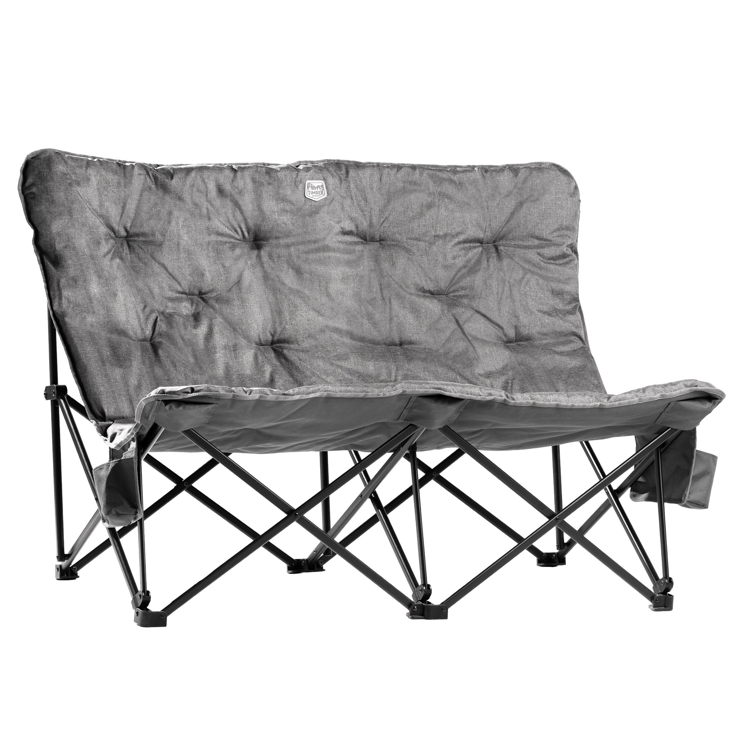 Timber Ridge Butterfly Padded Folding Loveseat – 600 lb. Total Capacity