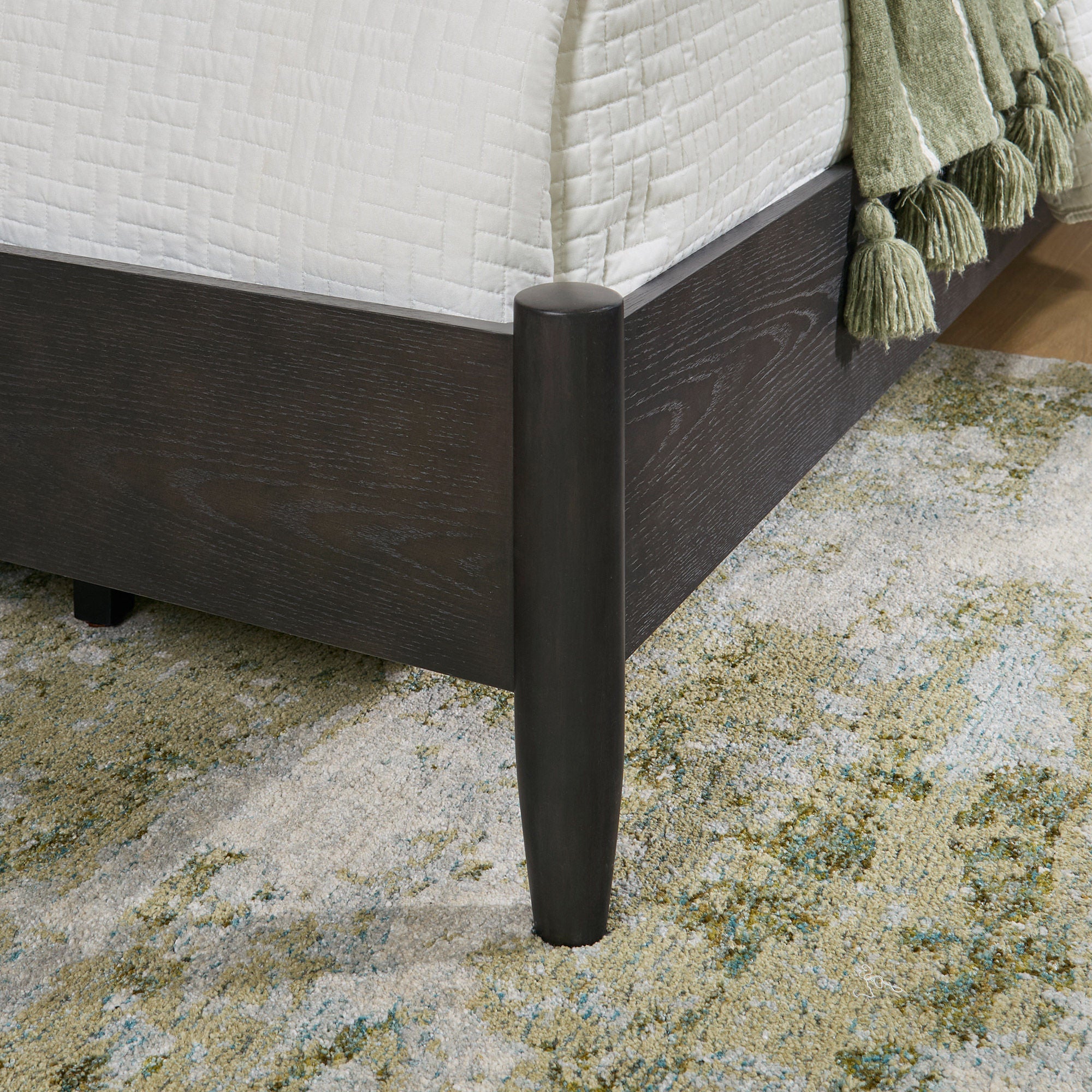 Redmond Panel Bed Frame, Charcoal Finish