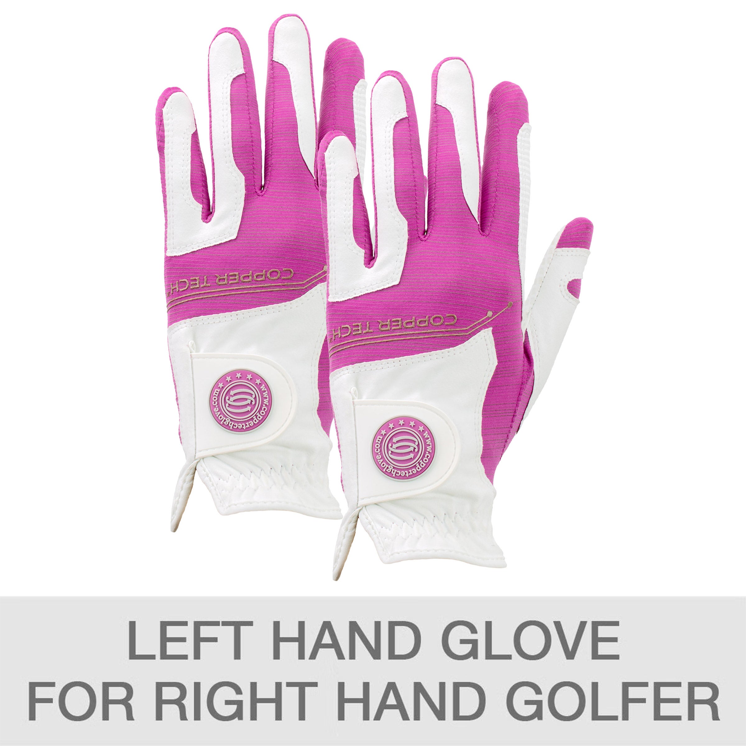 Copper Tech Women's Golf Glove, 2-pack
