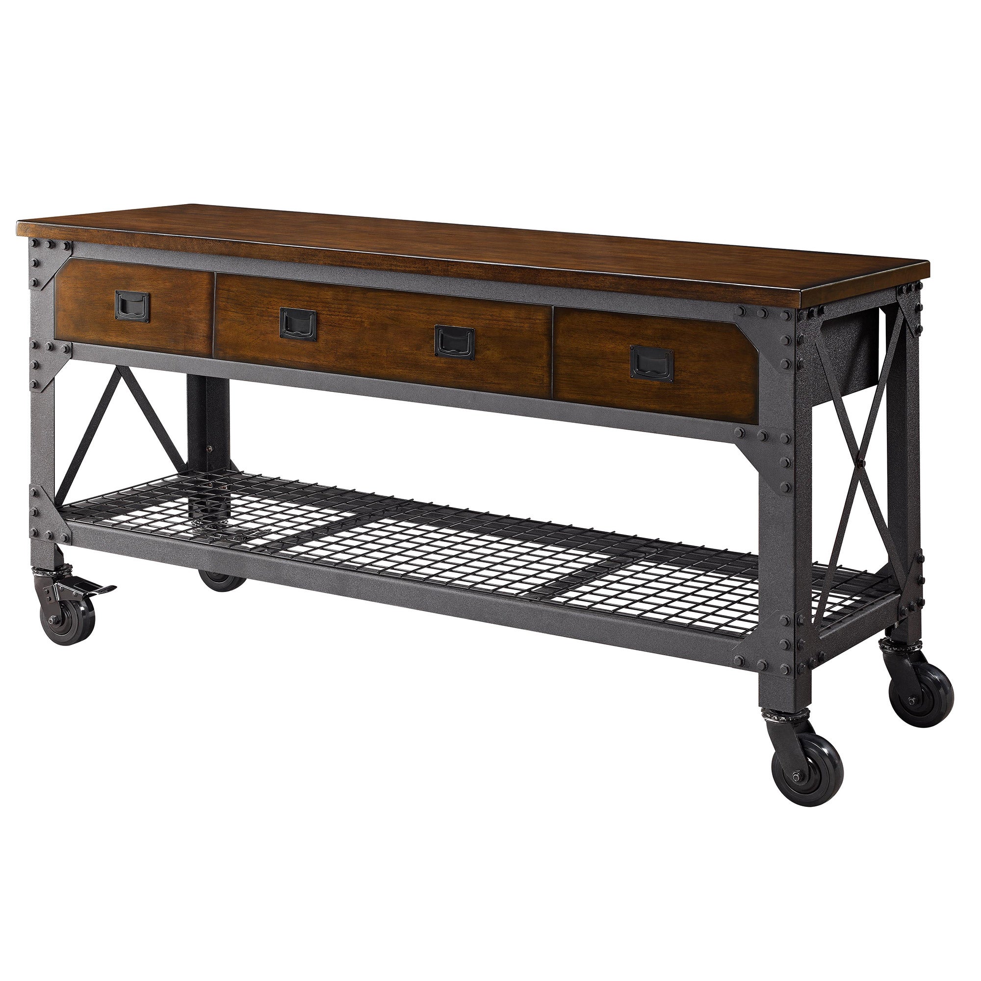 Whalen 72" Metal and Wood Workbench