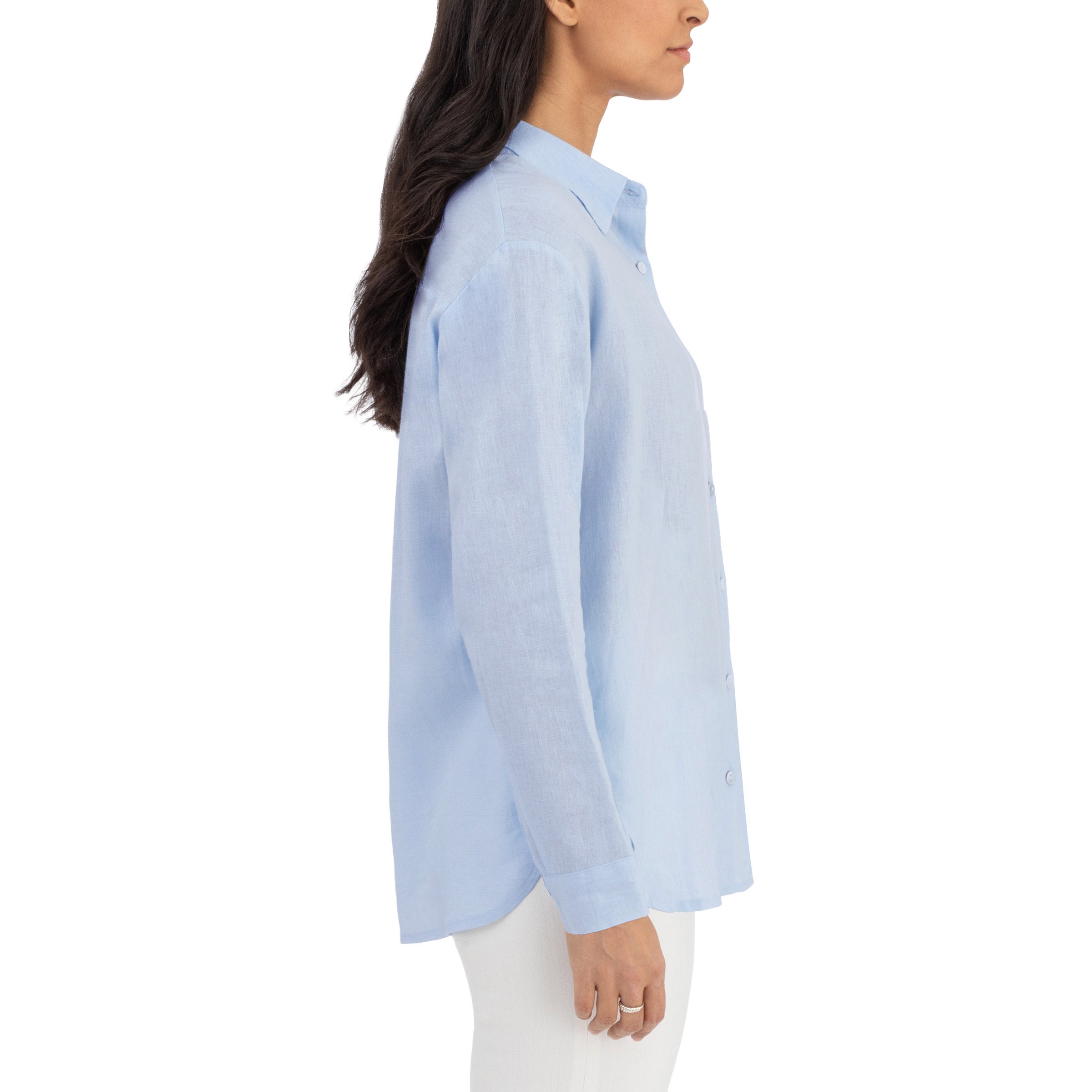 BlankNYC Women's Linen Blend Button Up Shirt