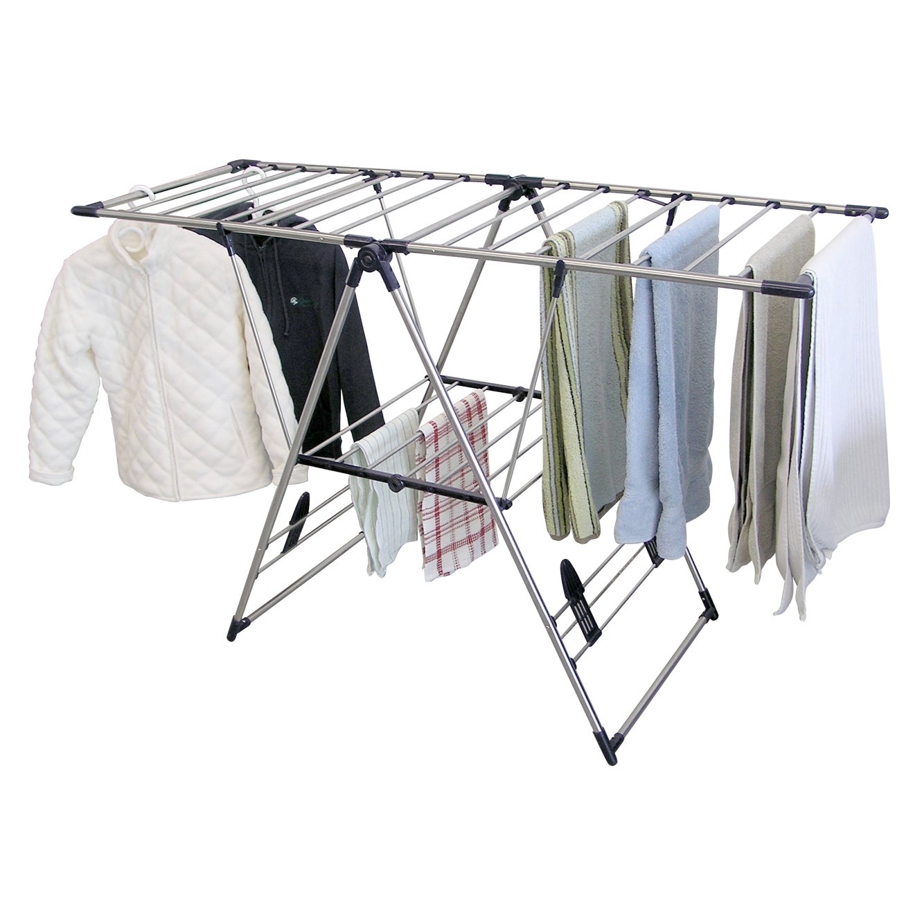 Greenway Home Products X-Large Stainless Steel Fold Away Laundry Rack