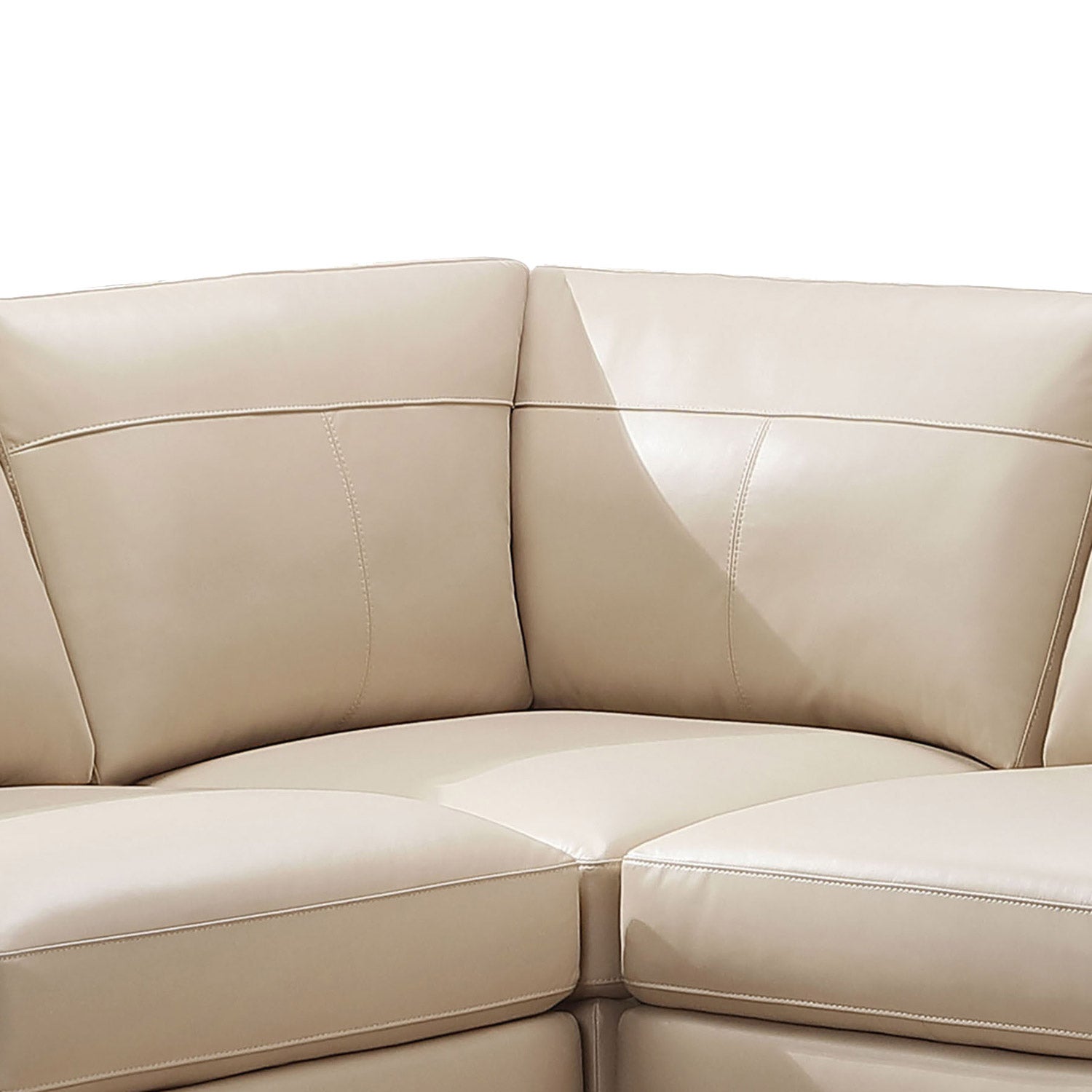 Pauline Leather Chaise Sectional