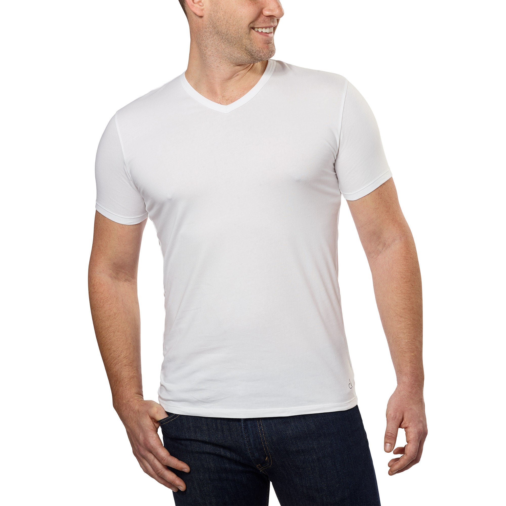 Calvin Klein Men's V-Neck Tee, 6-pack