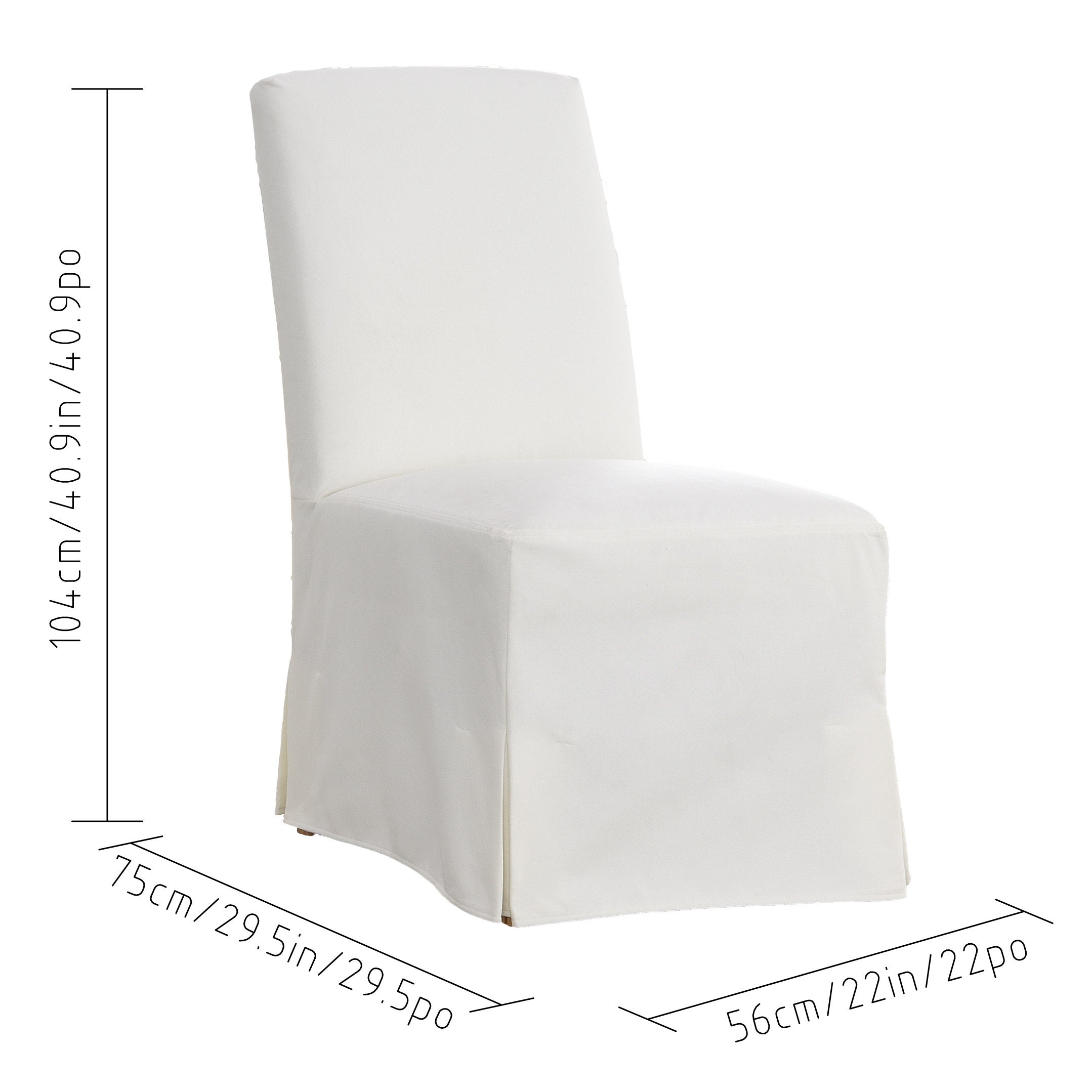 Clare Slipcover Dining Chair, 2-pack