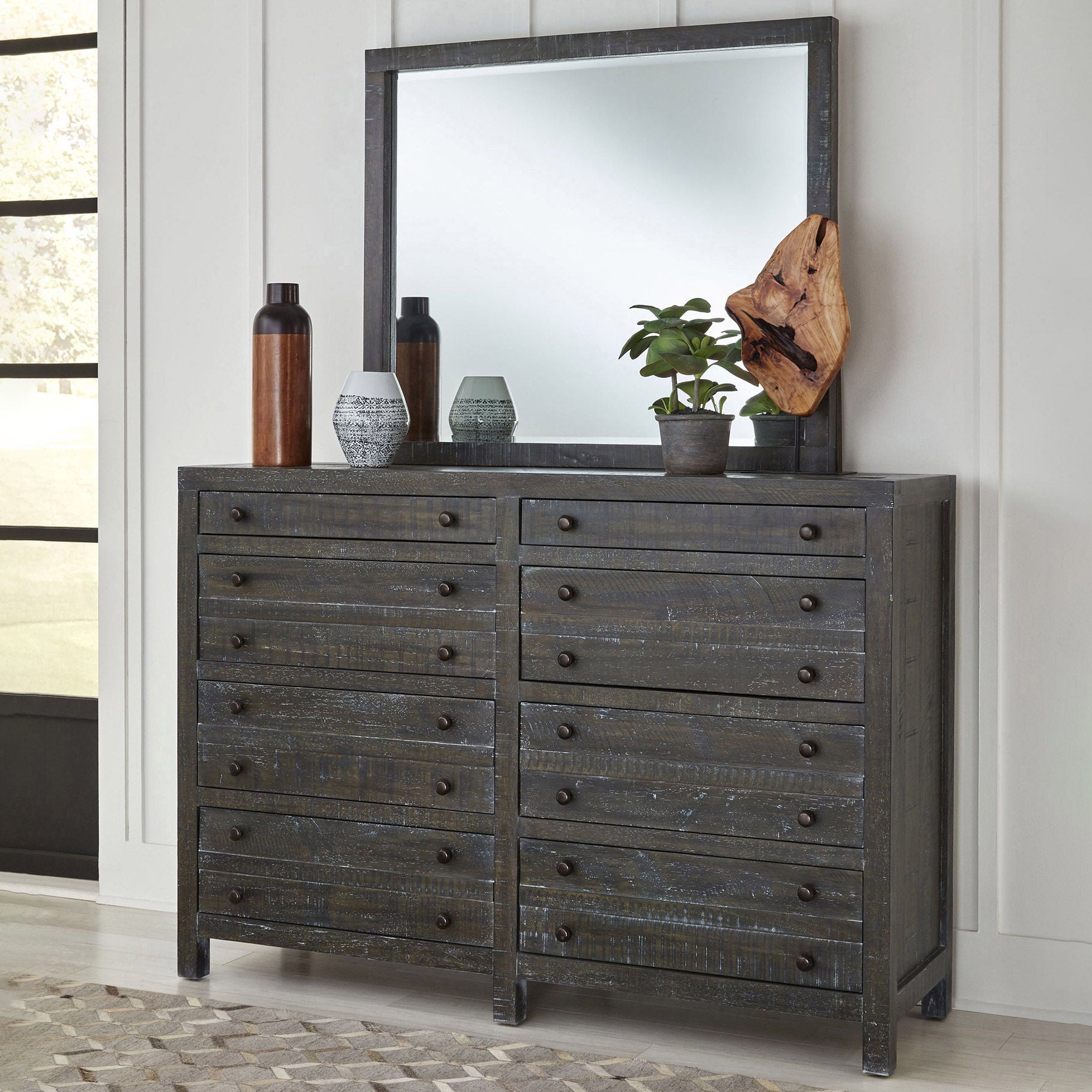 Torsten King Bedroom Collection in Gray