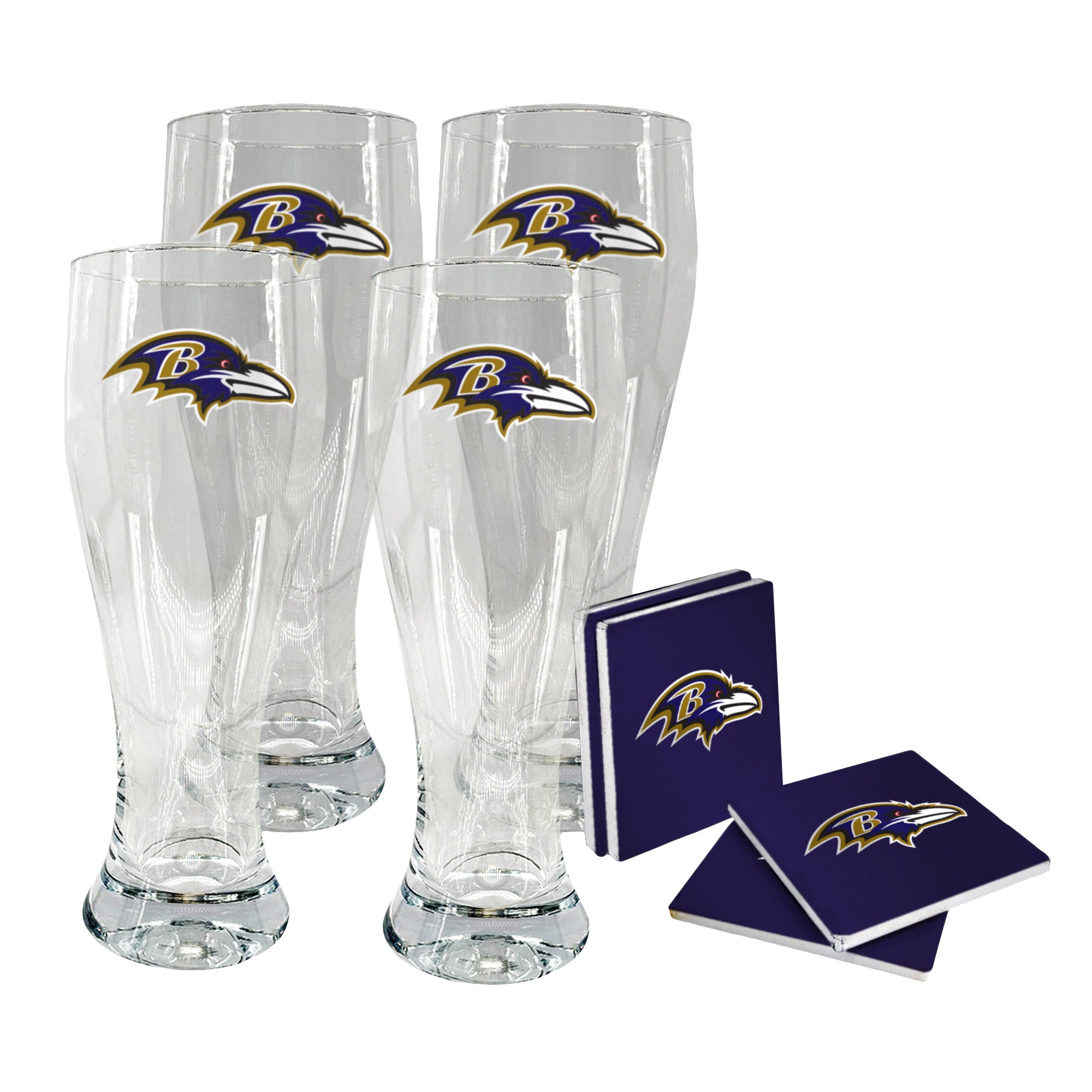 NFL Pilsner & Coaster Set