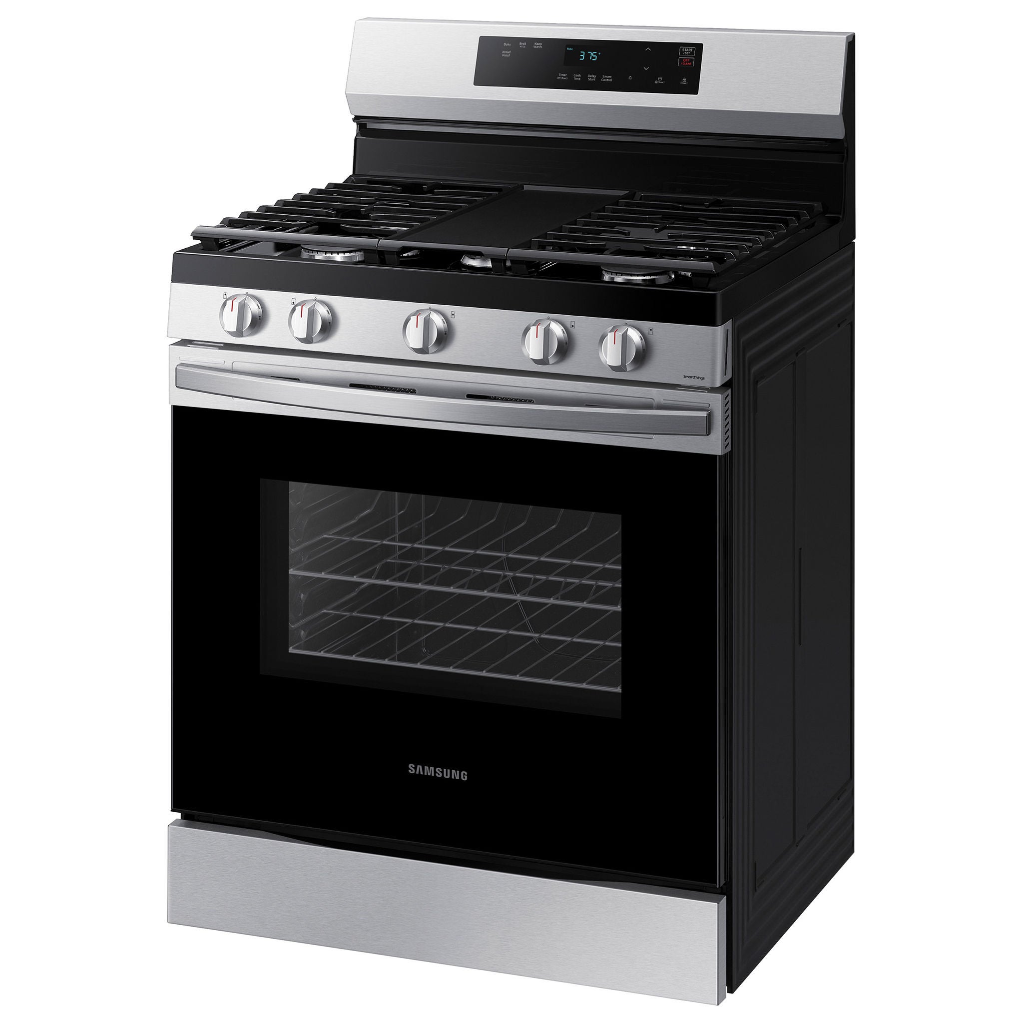 Samsung 6.0 cu. ft. Smart Freestanding Gas Range with Integrated Griddle
