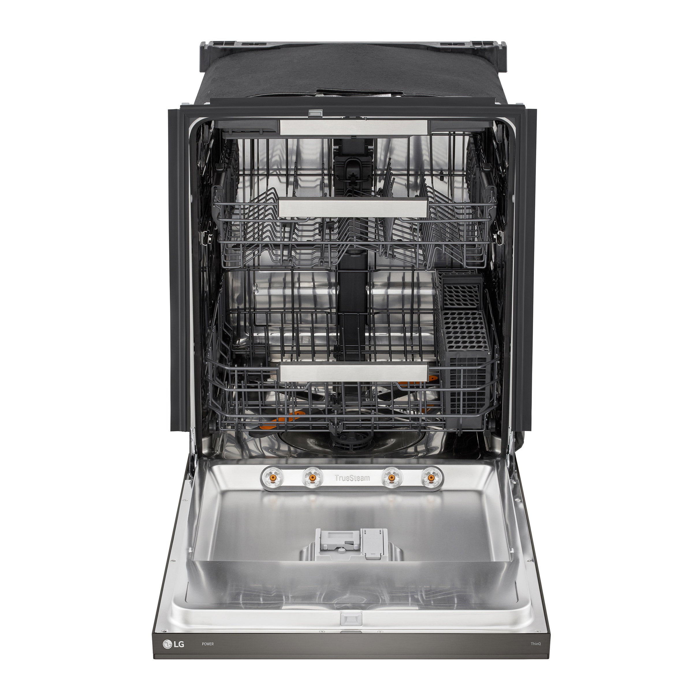LG FlushFit Top Control Dishwasher 1-Hour Wash and Dry Cycle with Pocket Handle