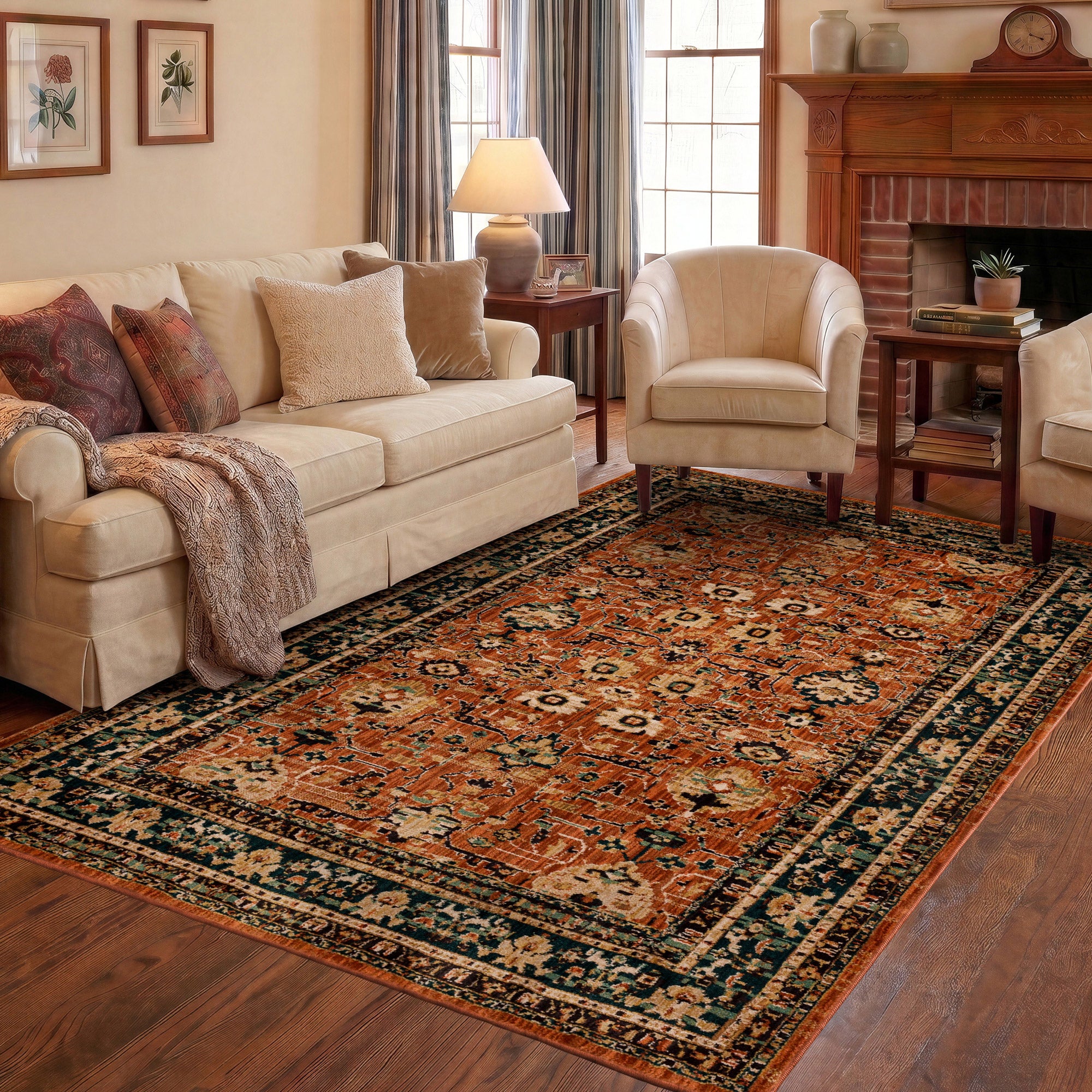 Mohawk Home Spice Market Area Rug, Zahara Spice, 6' x 9'