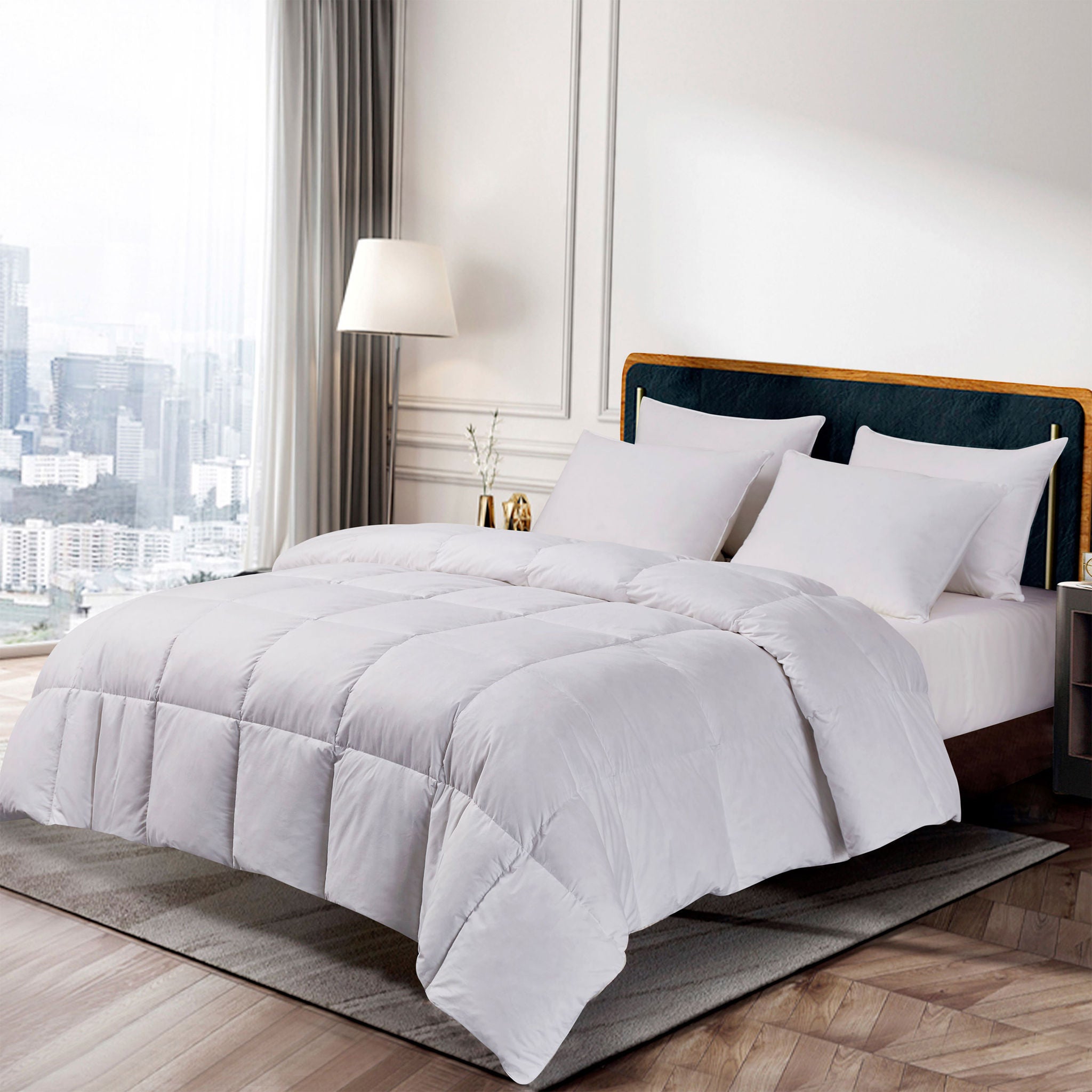 Hotel Grand White Goose Feather & Down Comforter