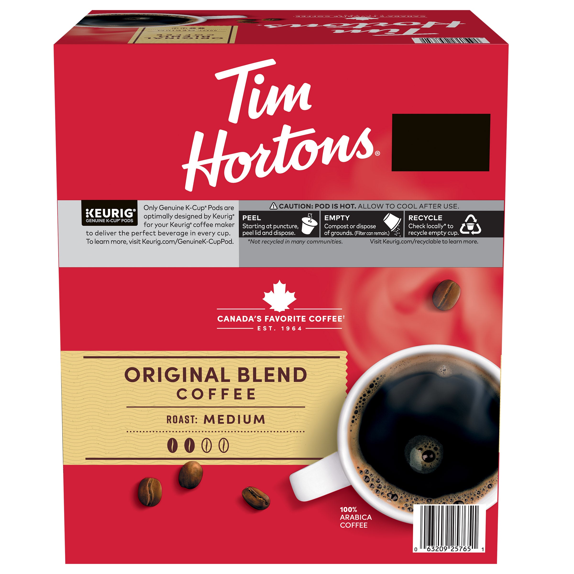 Tim Hortons Coffee Original Blend K-Cup Pod, 120-count