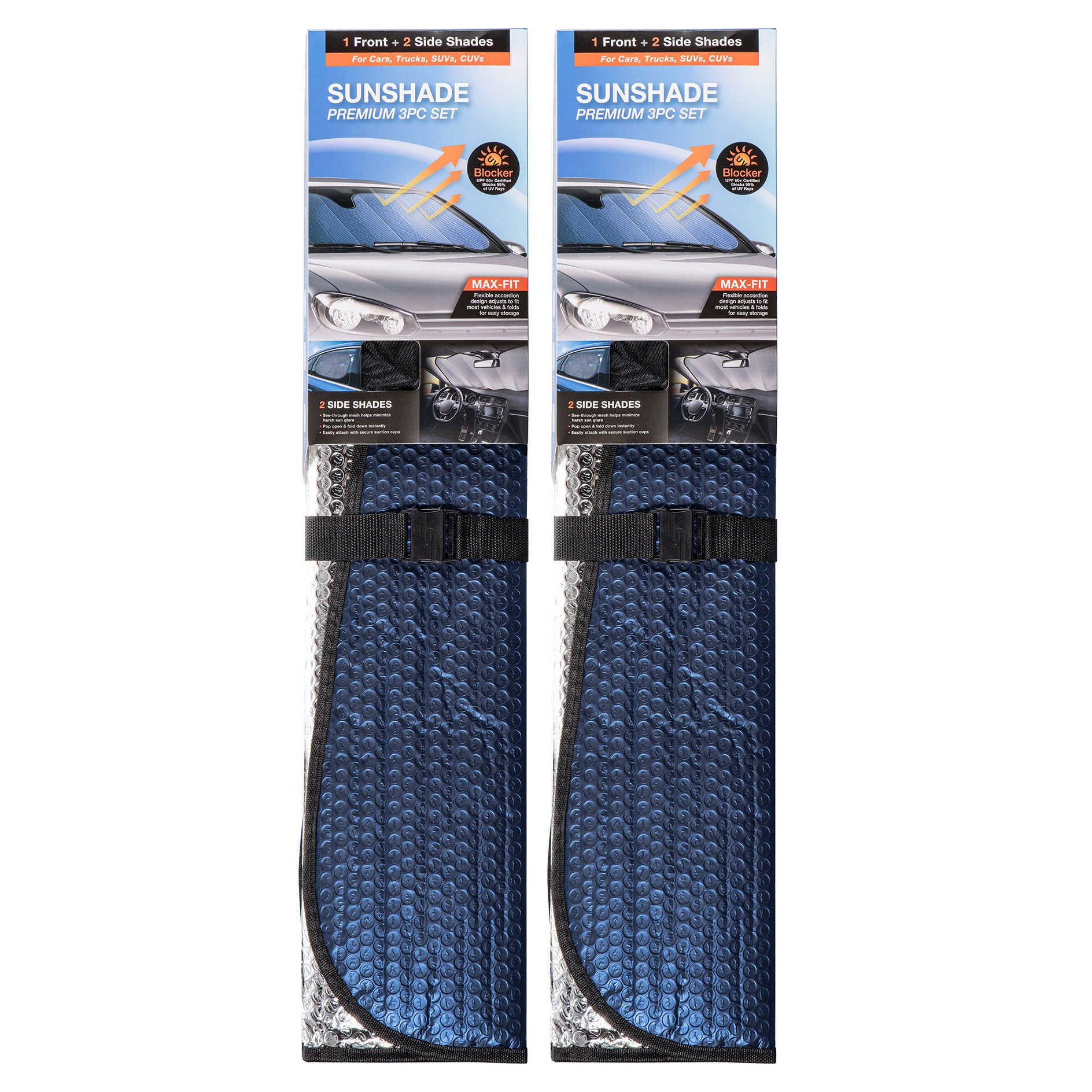 3-piece Premium Sunshade Set - 2-pack