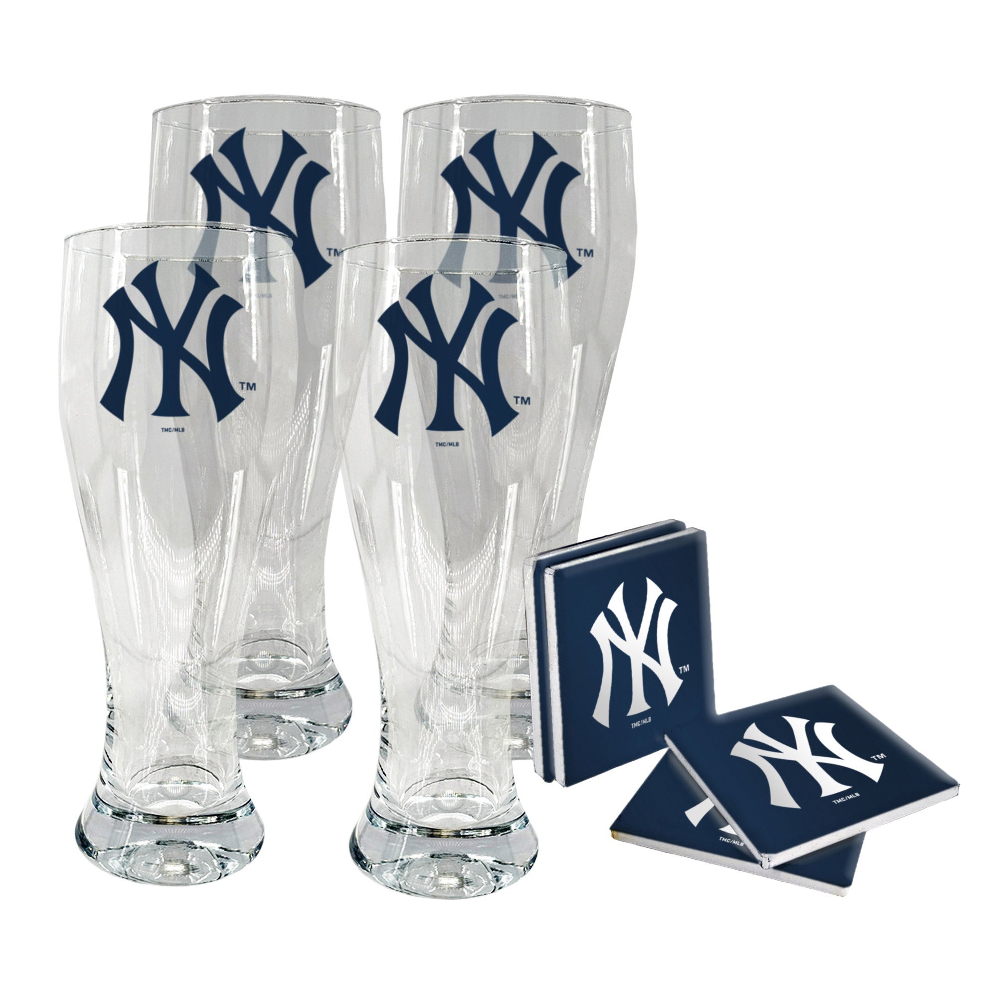 MLB Pilsner & Coaster Set