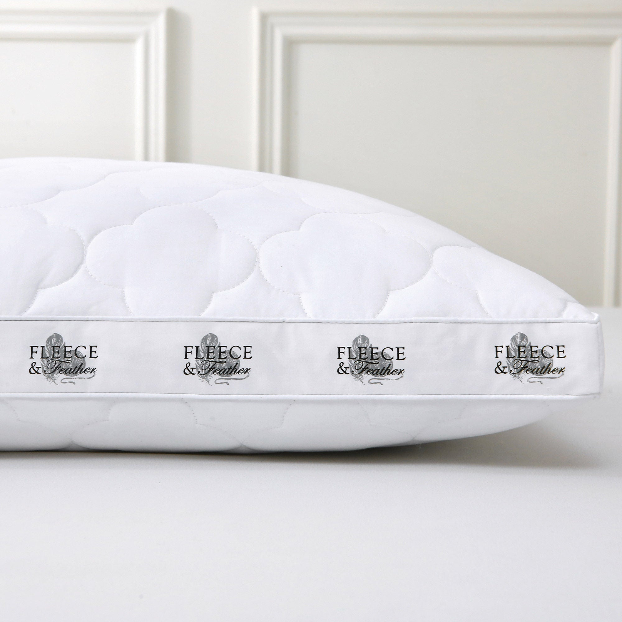 Quilted Wool Blend Surround Pillow