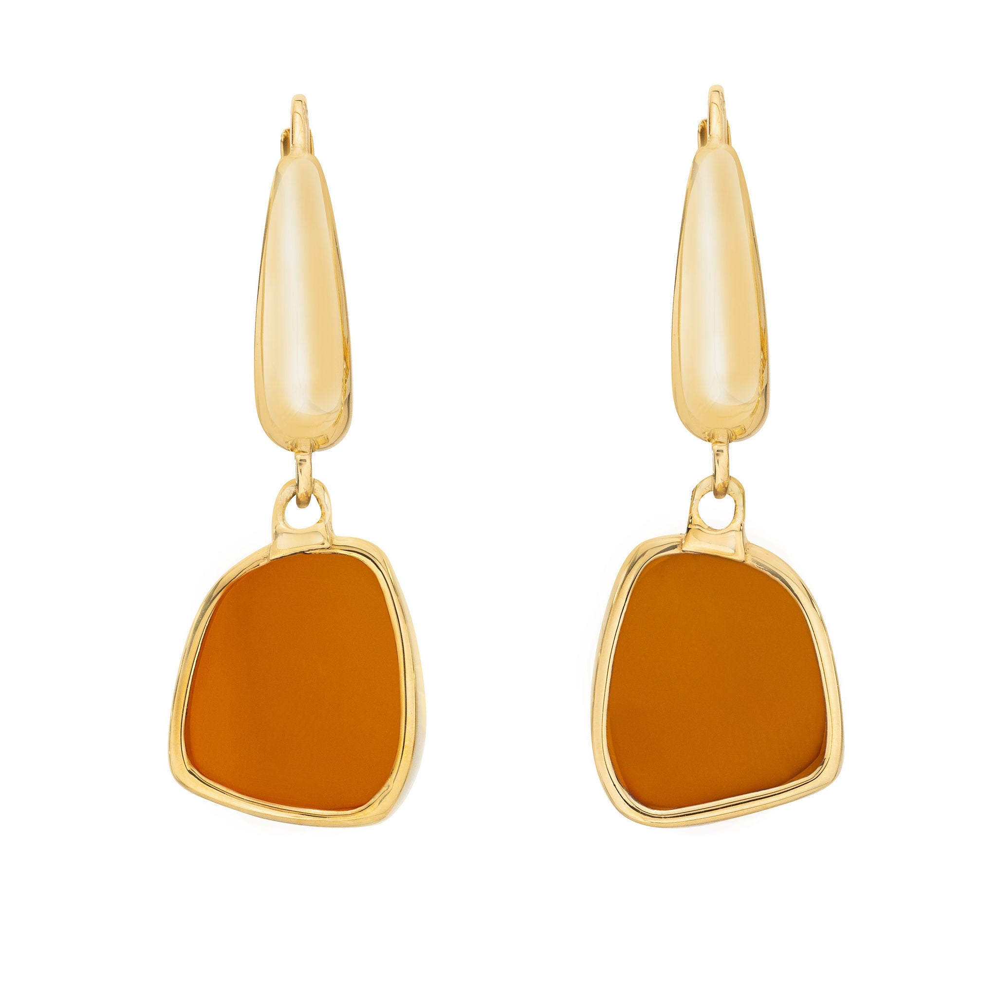 Gemstone 14kt Yellow Gold Dangle Earrings