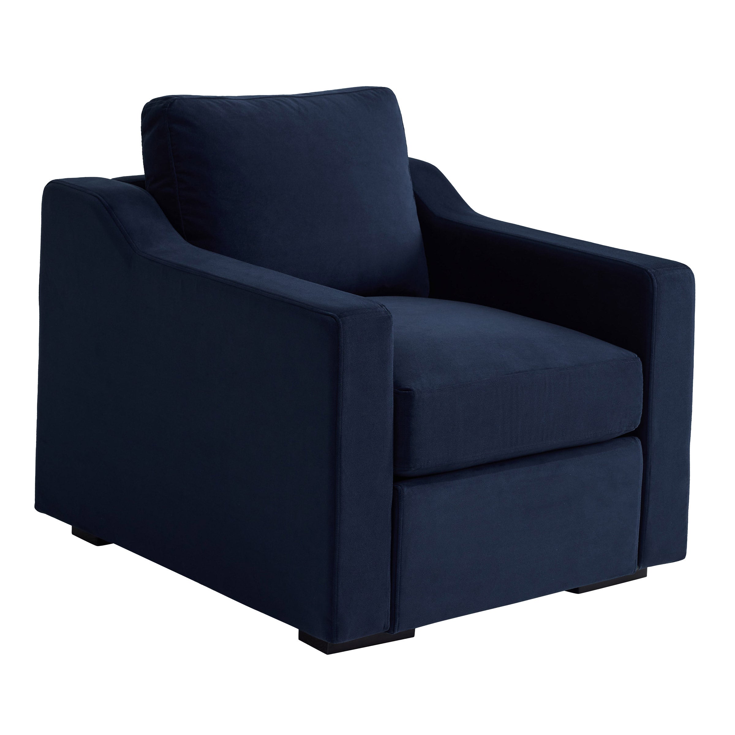Lovesac Snugg Chair with Swept Arms, Navy