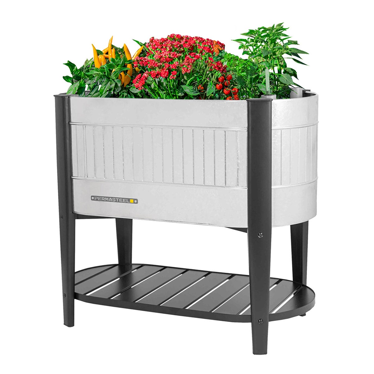 Permasteel Galvanized Steel Elevated Garden Bed with EnGrow TrueSoil Technology