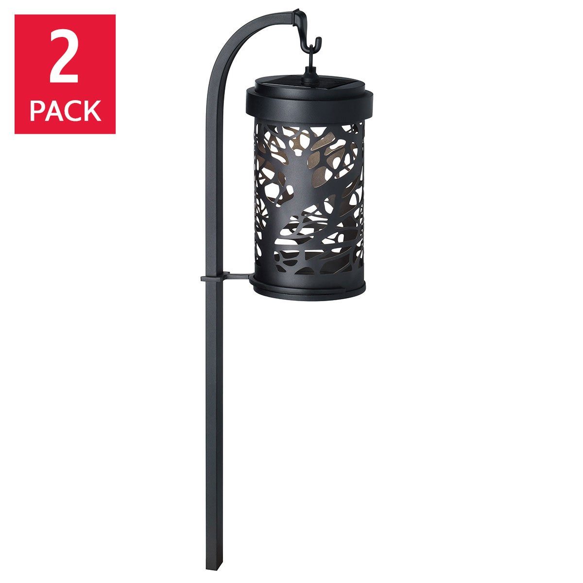 GTX Solar Shepherd’s Hook Landscape Light, 2-pack
