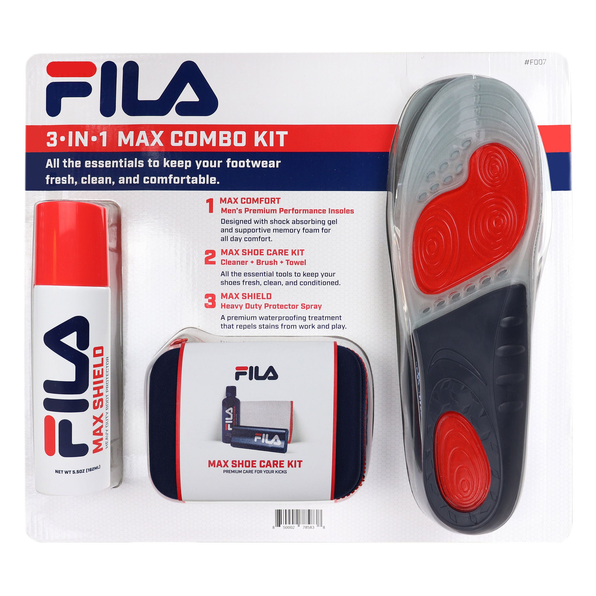 Fila 3-in1 Max Combo Shoe Care Kit