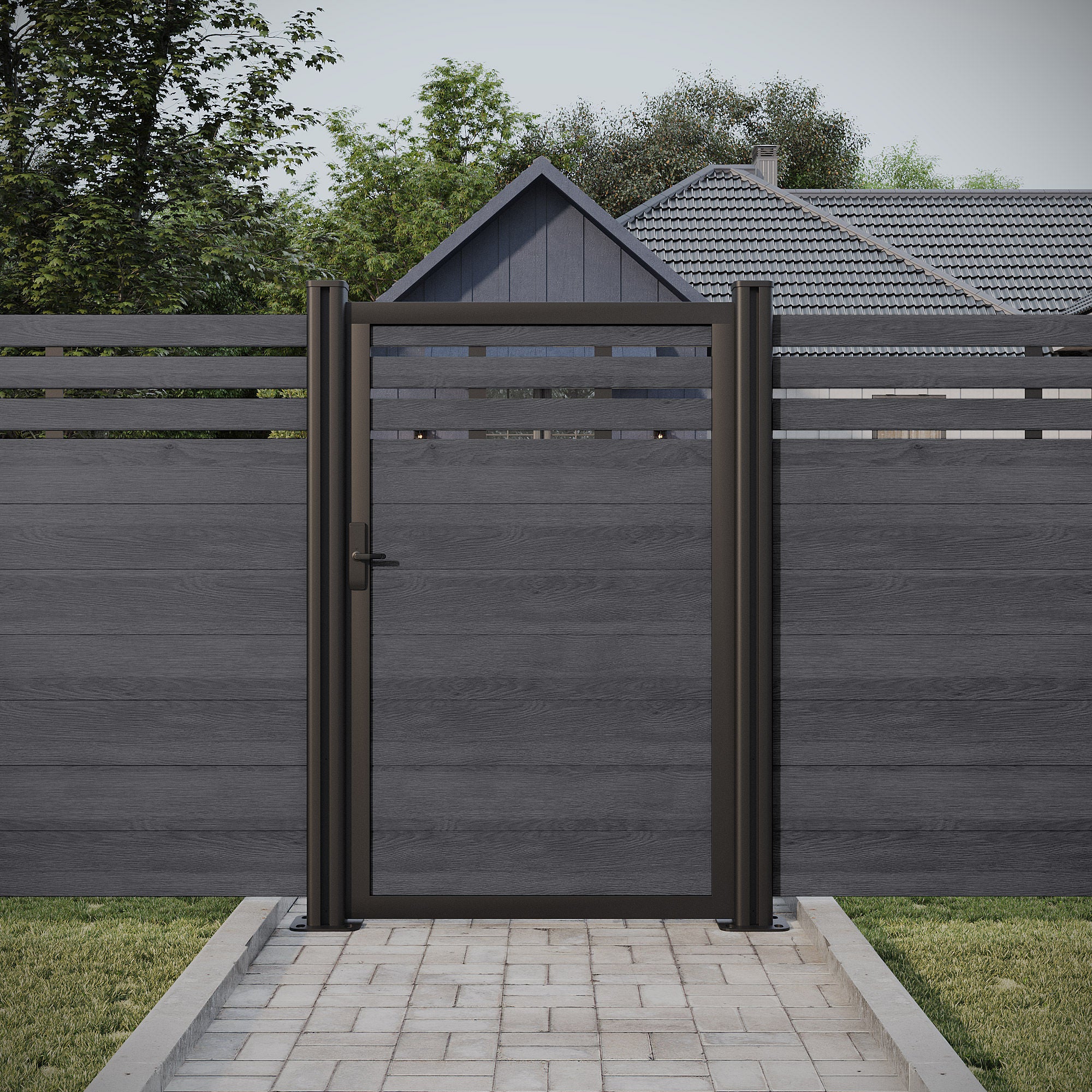 GoFence Composite 42" x 6' Mid Trellis Gate Kit