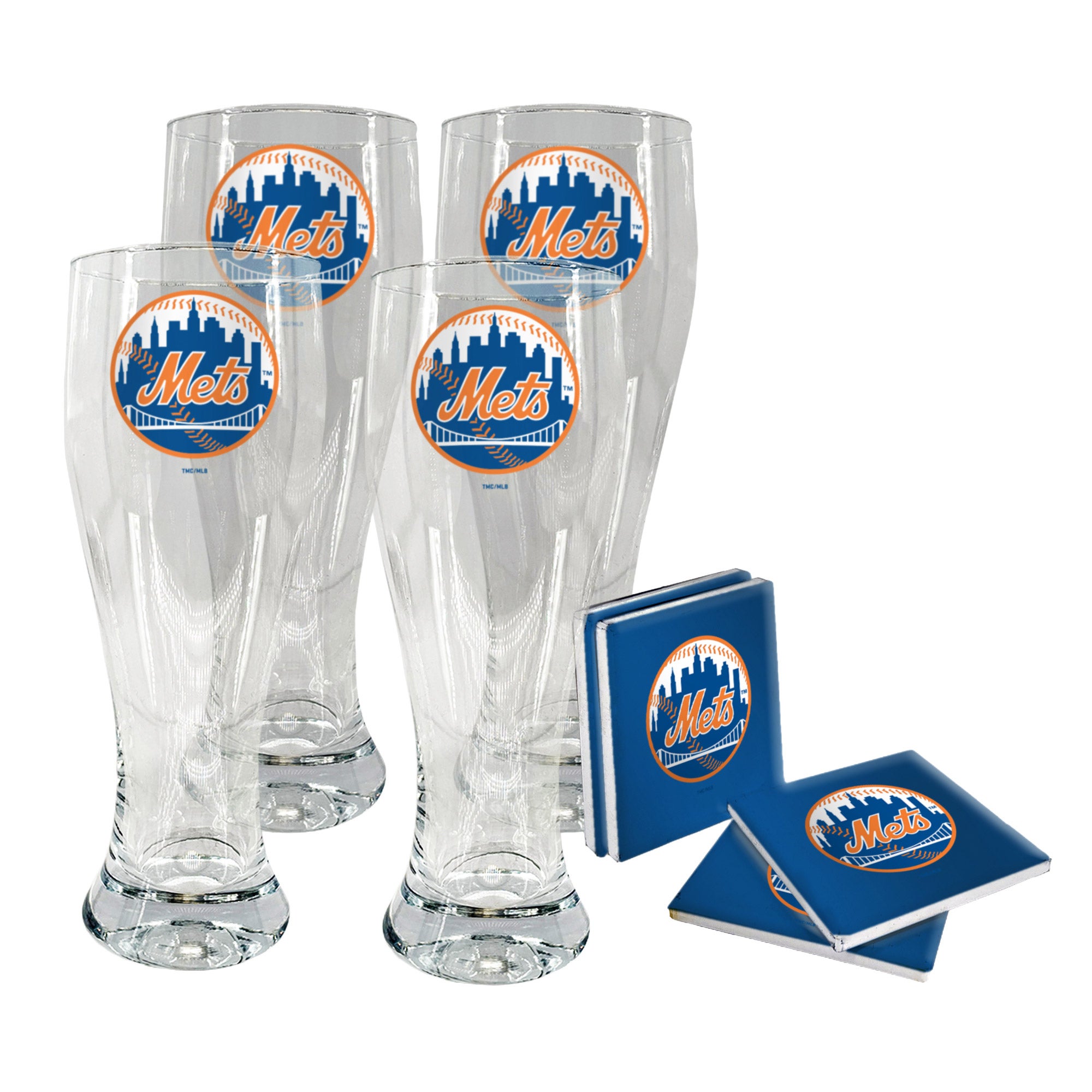 MLB Pilsner & Coaster Set