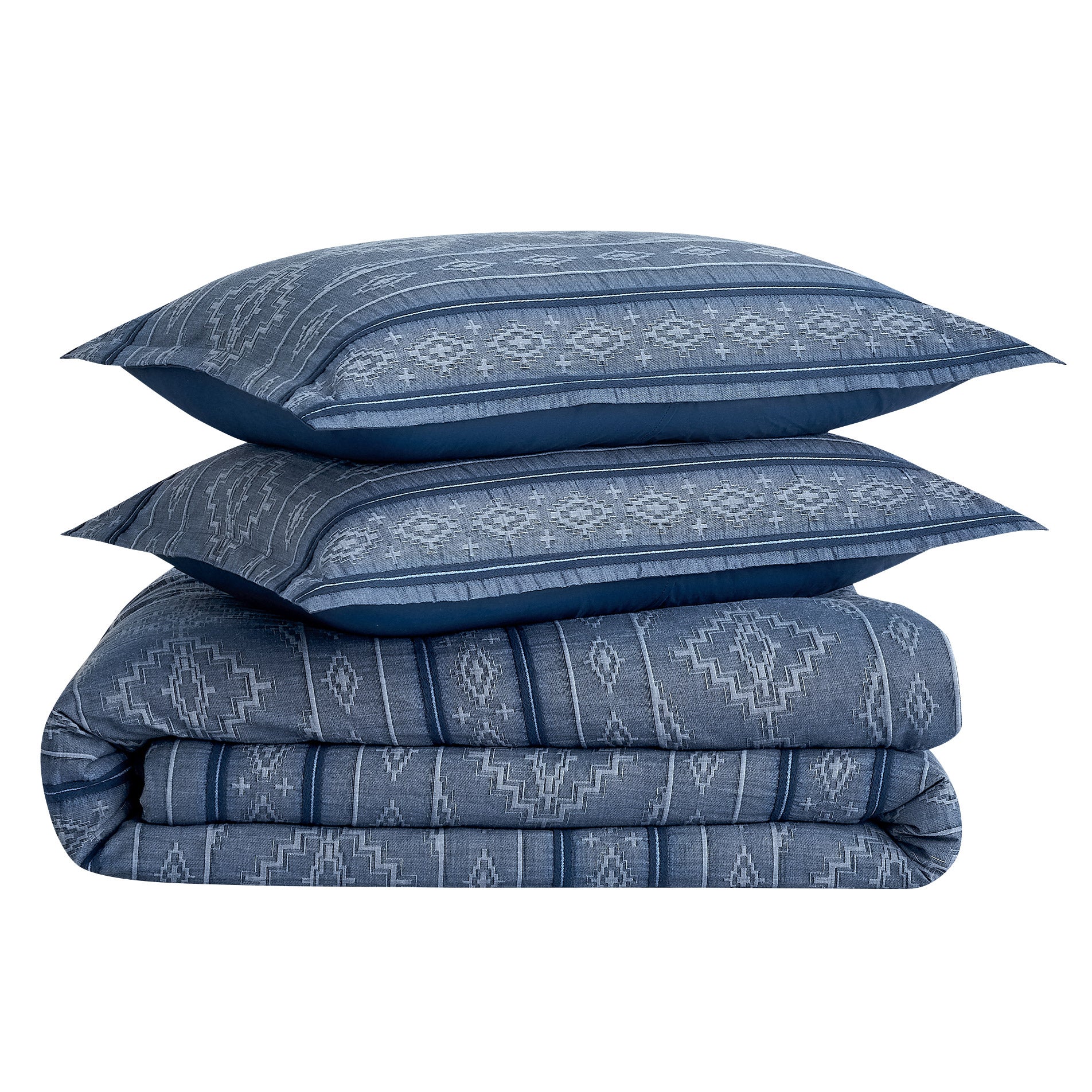 Pendleton 3-piece Otero Yarn-Dyed Jacquard Comforter Set