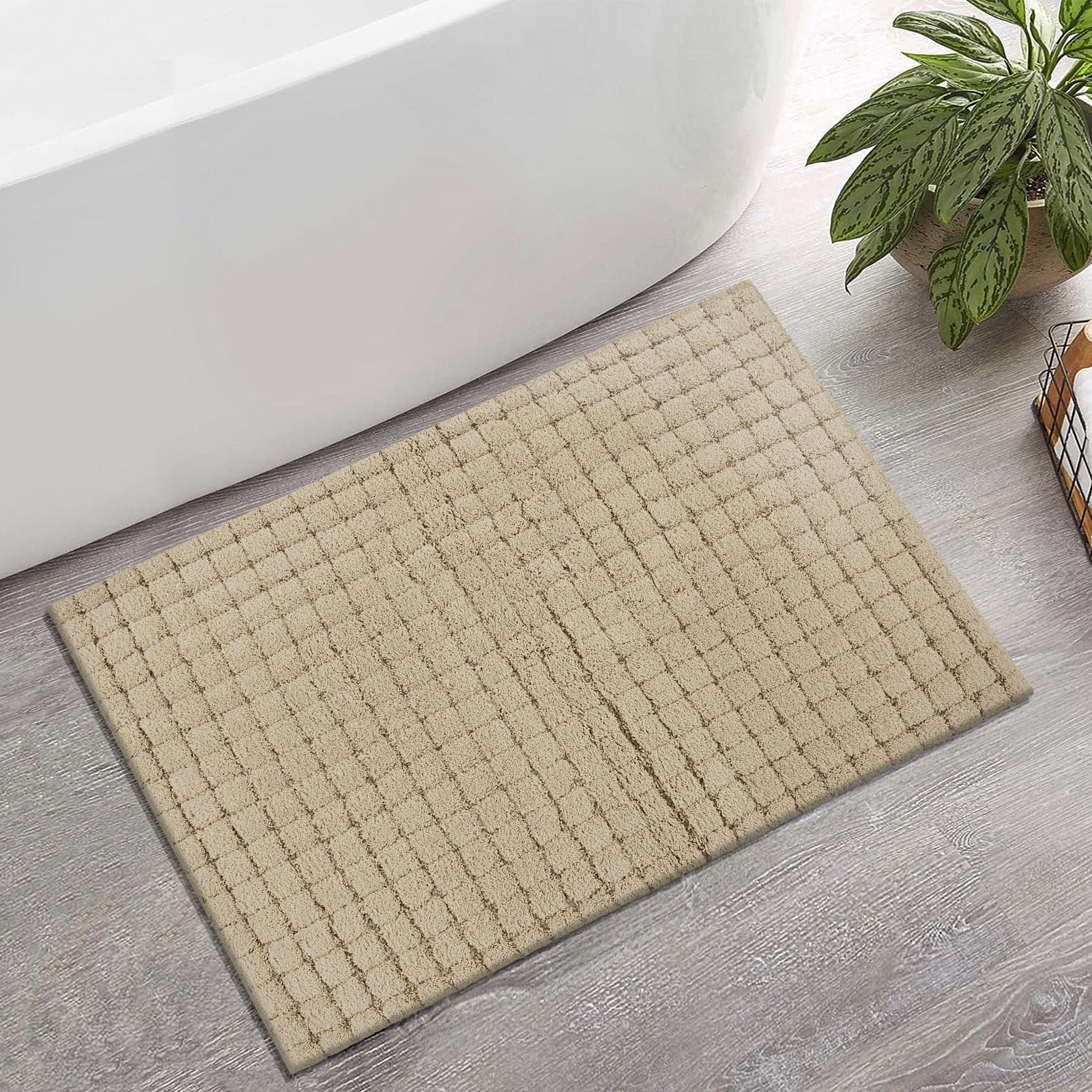 Mineral Spring Soft Grid Bath Rug