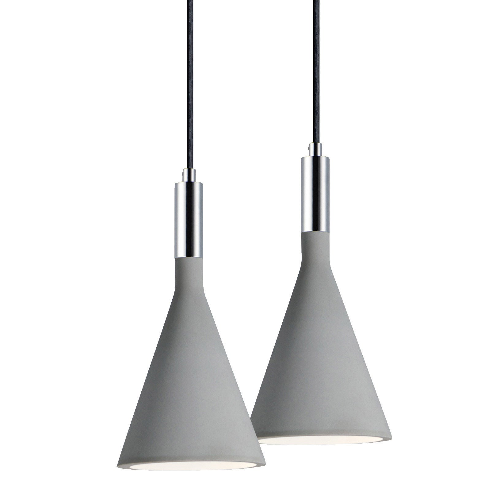 Maxim Funnel Pendant Light with Chrome Accent