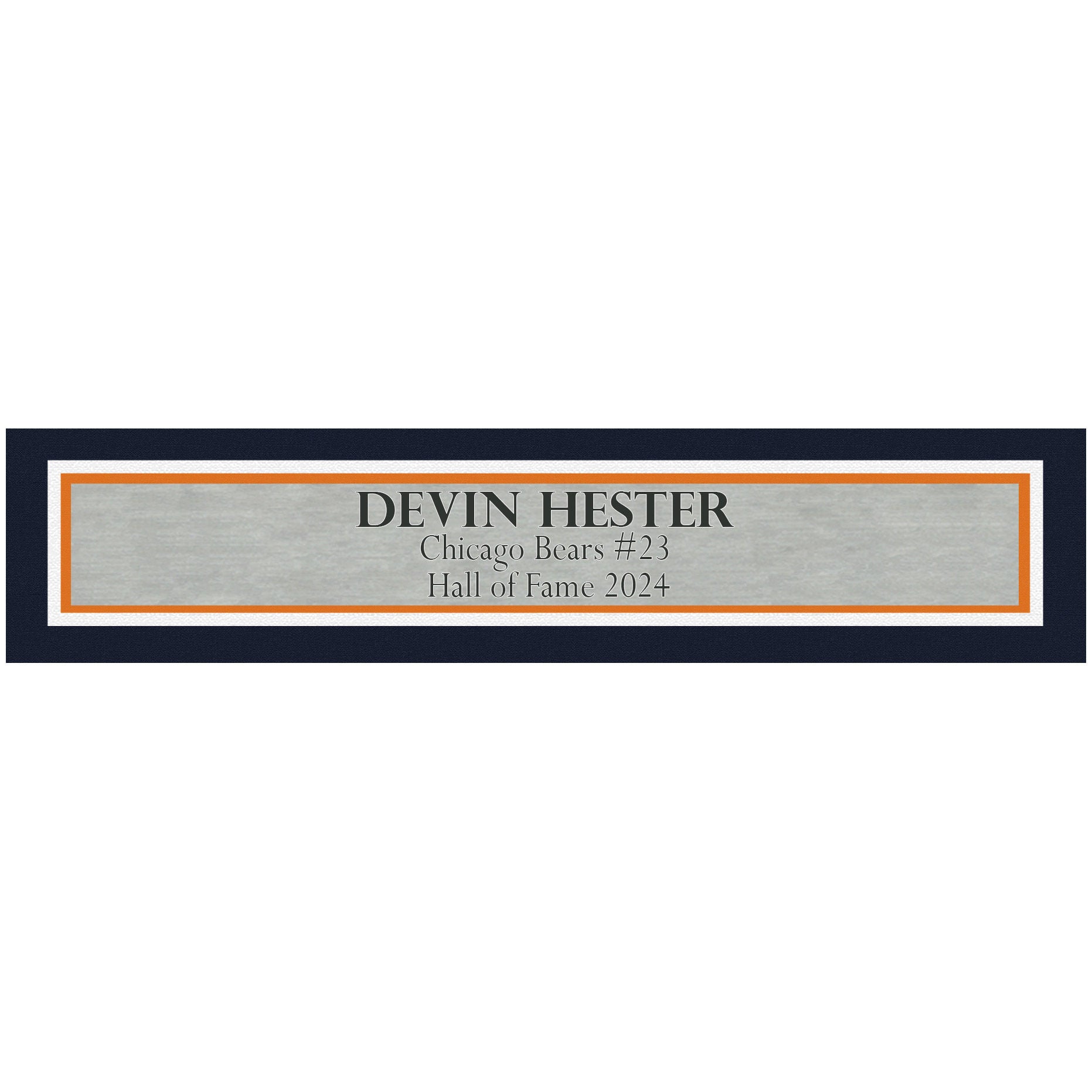 Chicago Bears Devin Hester Autographed Framed Blue Jersey - Beckett Authenticated