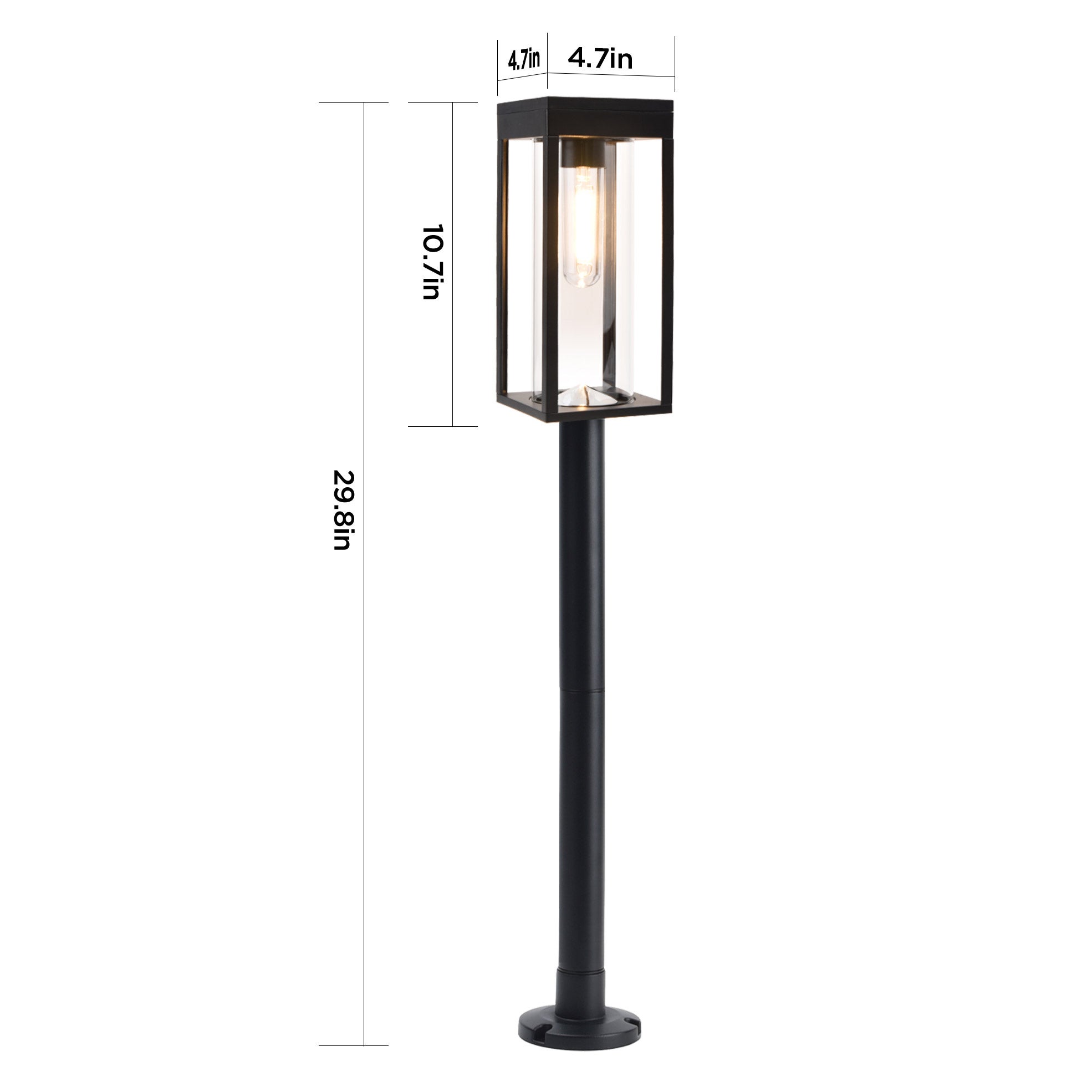 Lutec XL Solar LED Pathway Lights, 2-pack