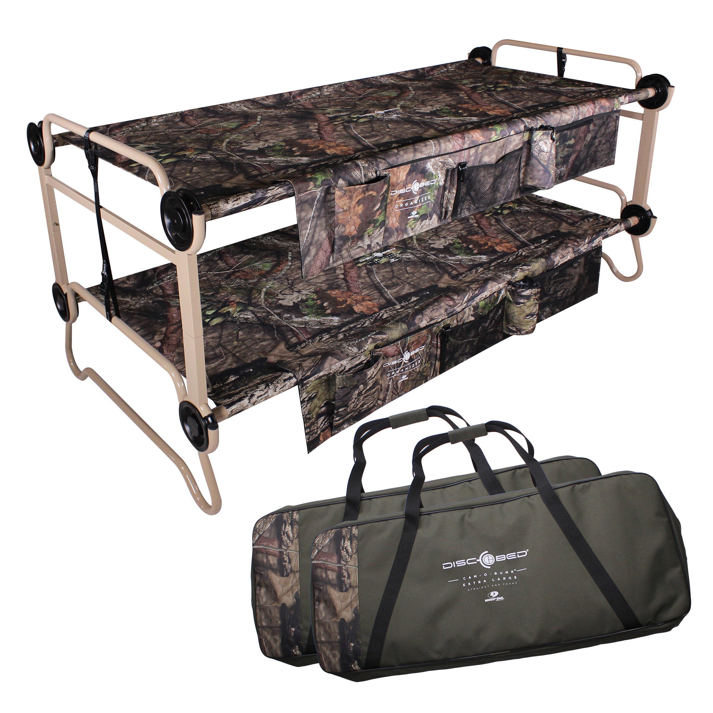 Cam-O-Bunk Cot Mossy Oak with Organizer