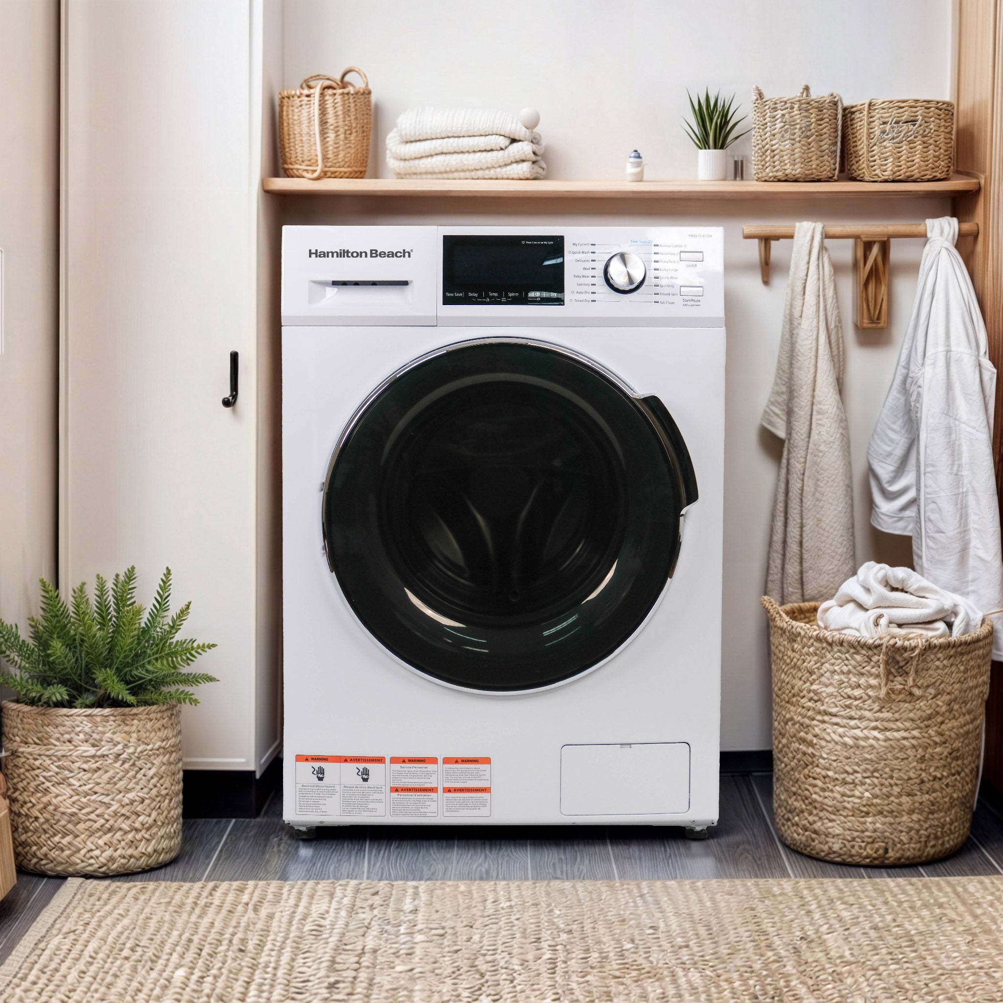 Hamilton Beach 2.7 cu. ft. Front Loading Washer and Dryer Combo