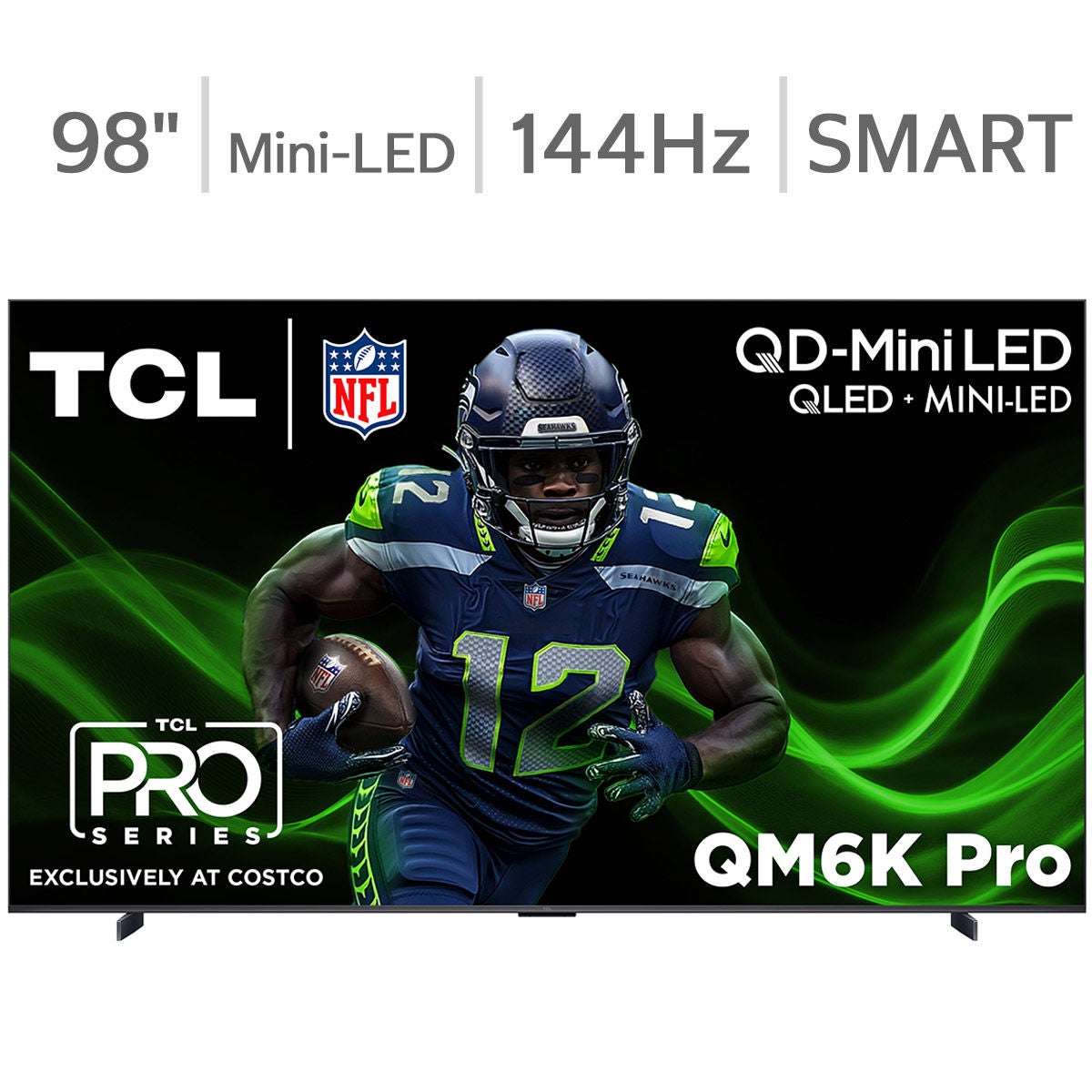 TCL 98" Class - QM6K Pro Series - 4K UHD QD-Mini LED Smart TV - Allstate 3-Year Protection Plan Bundle Included for 5 Years of Total Coverage*