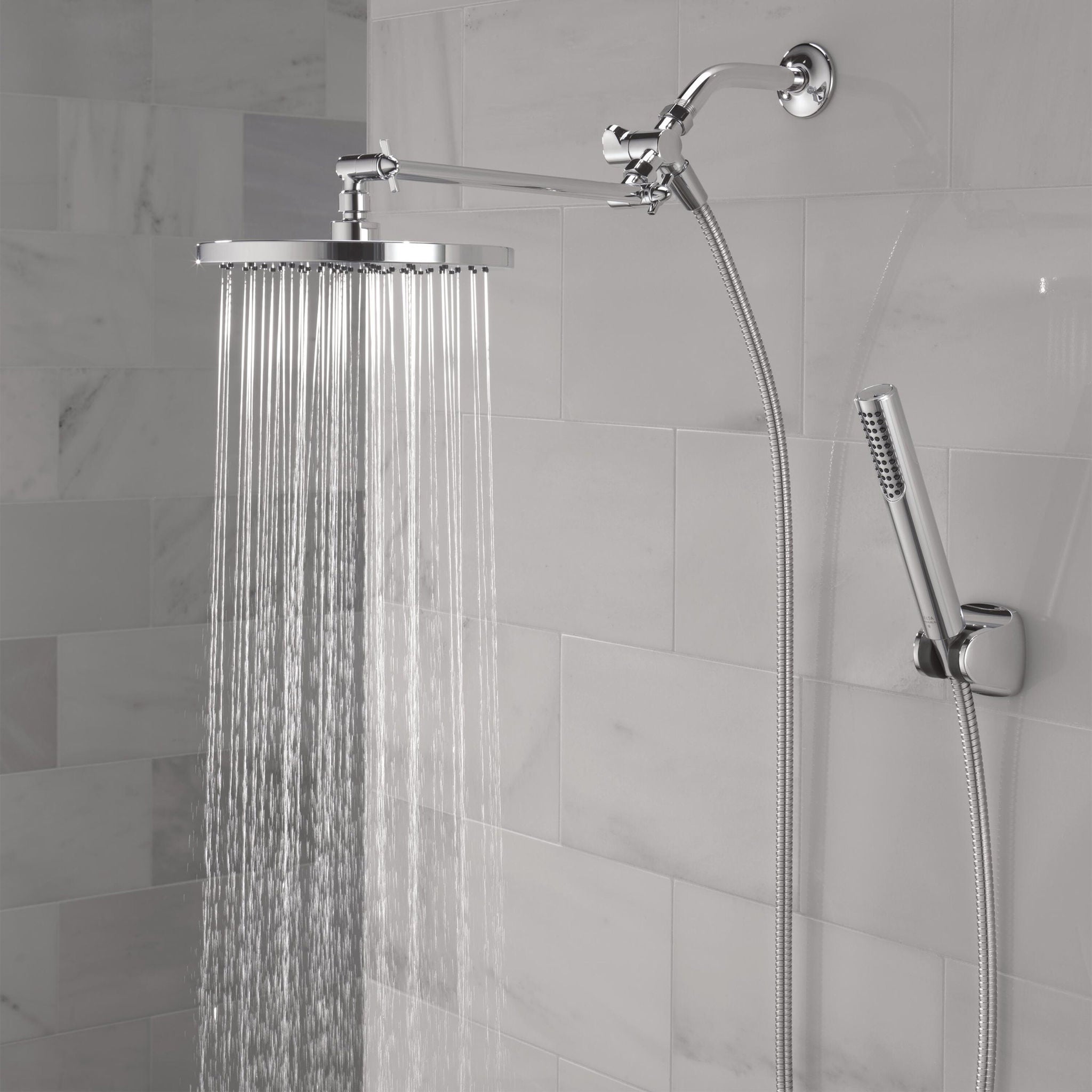 Delta Adjustable Shower Head with Hand Shower