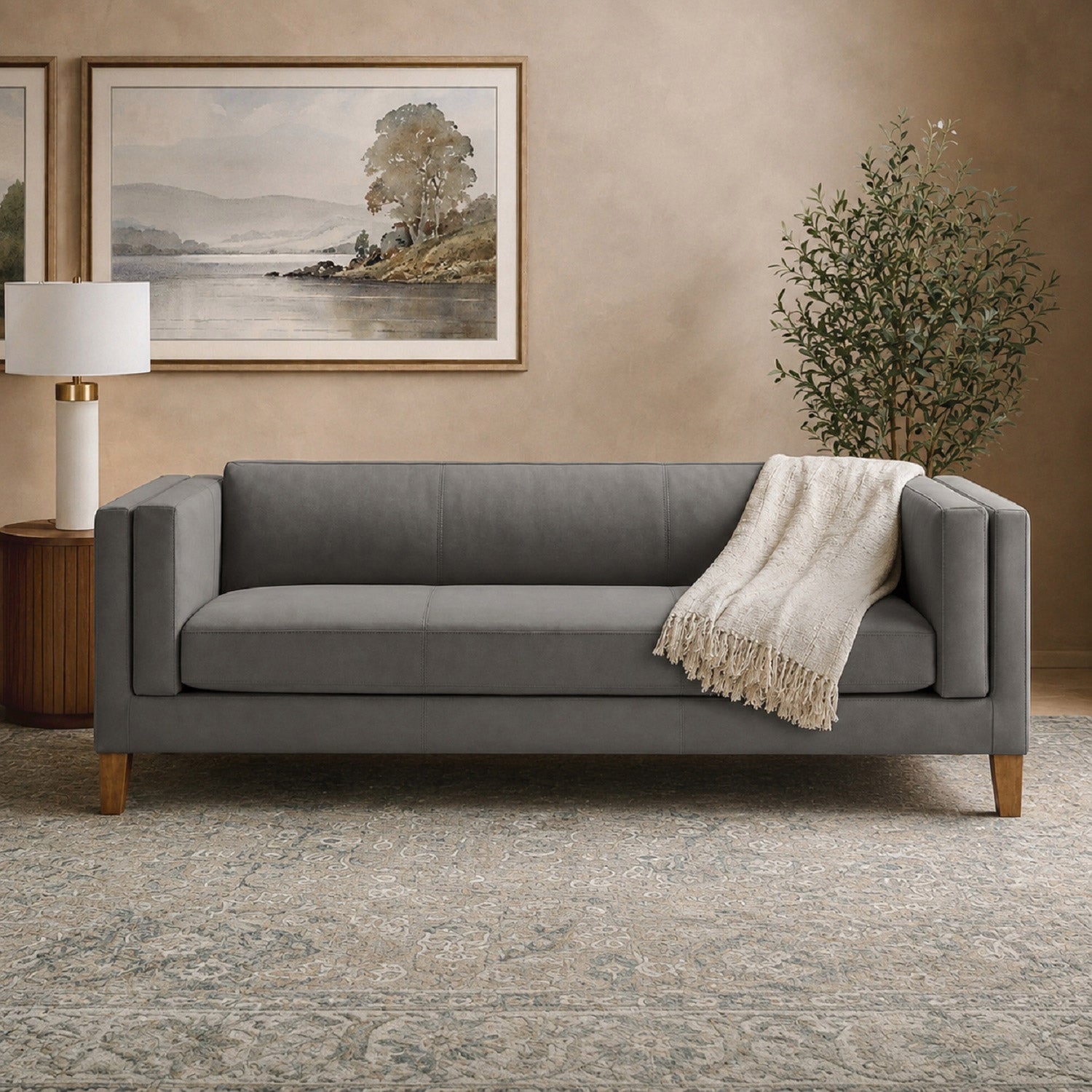 Boyd Top Grain Leather Sofa