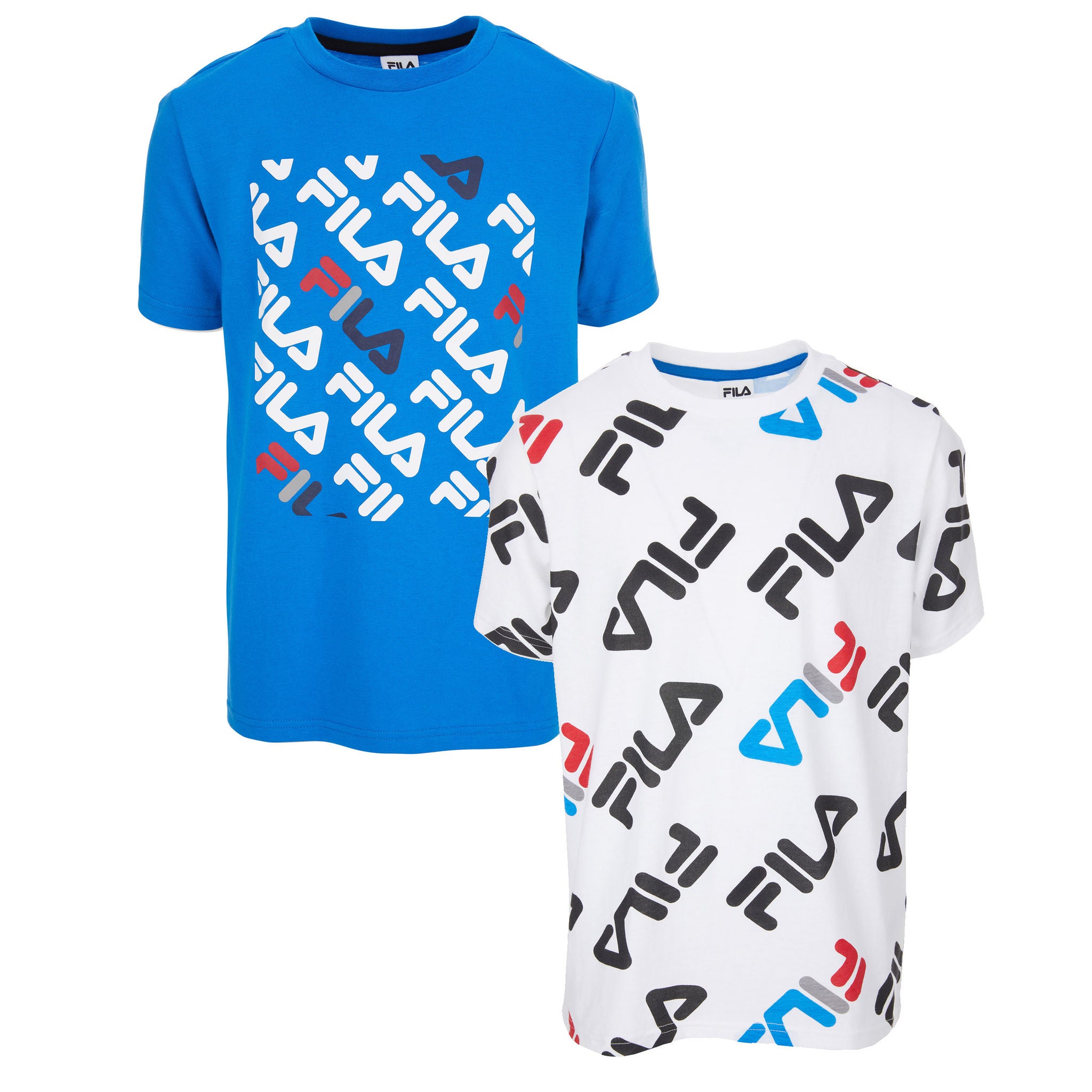 Fila Youth 2-pack Shirt, Blue and White