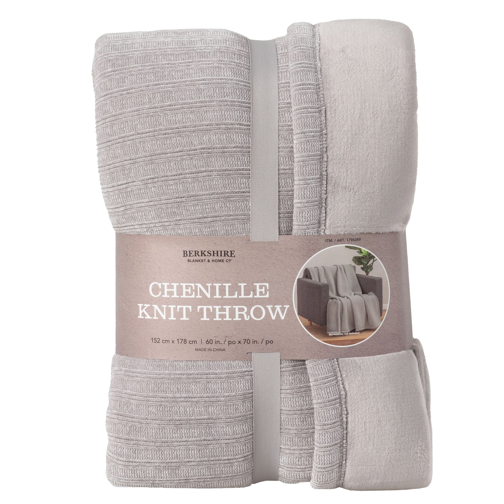 Berkshire Chenille Knit Throw