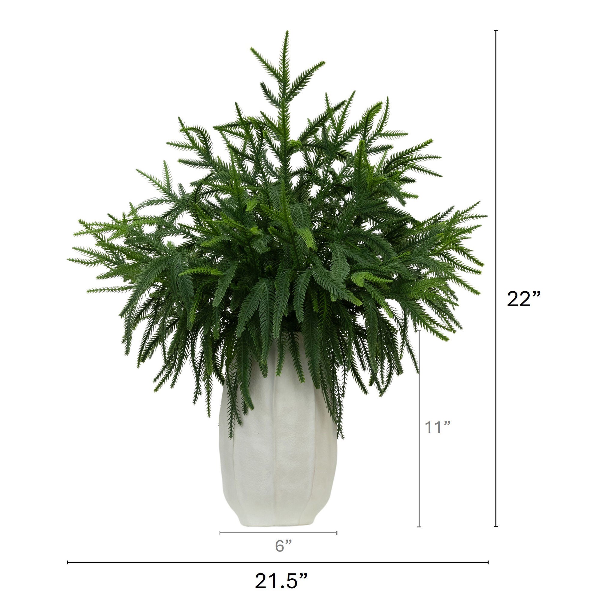 Faux 22" Cedar Arrangement