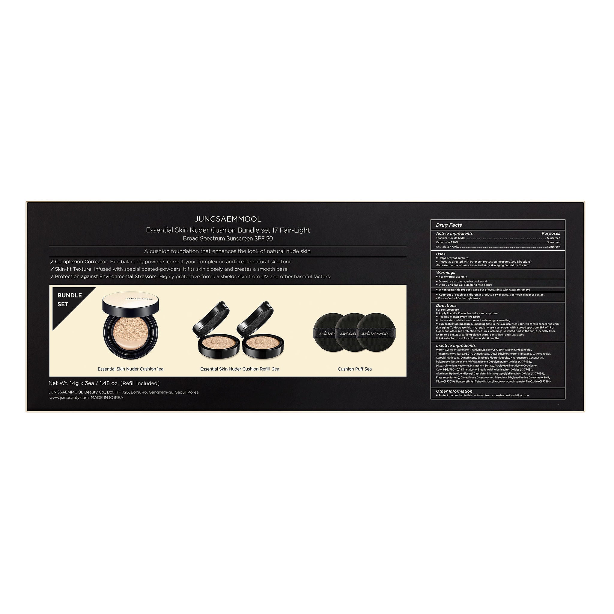 JUNGSAEMMOOL Essential Nuder Cushion Bundle