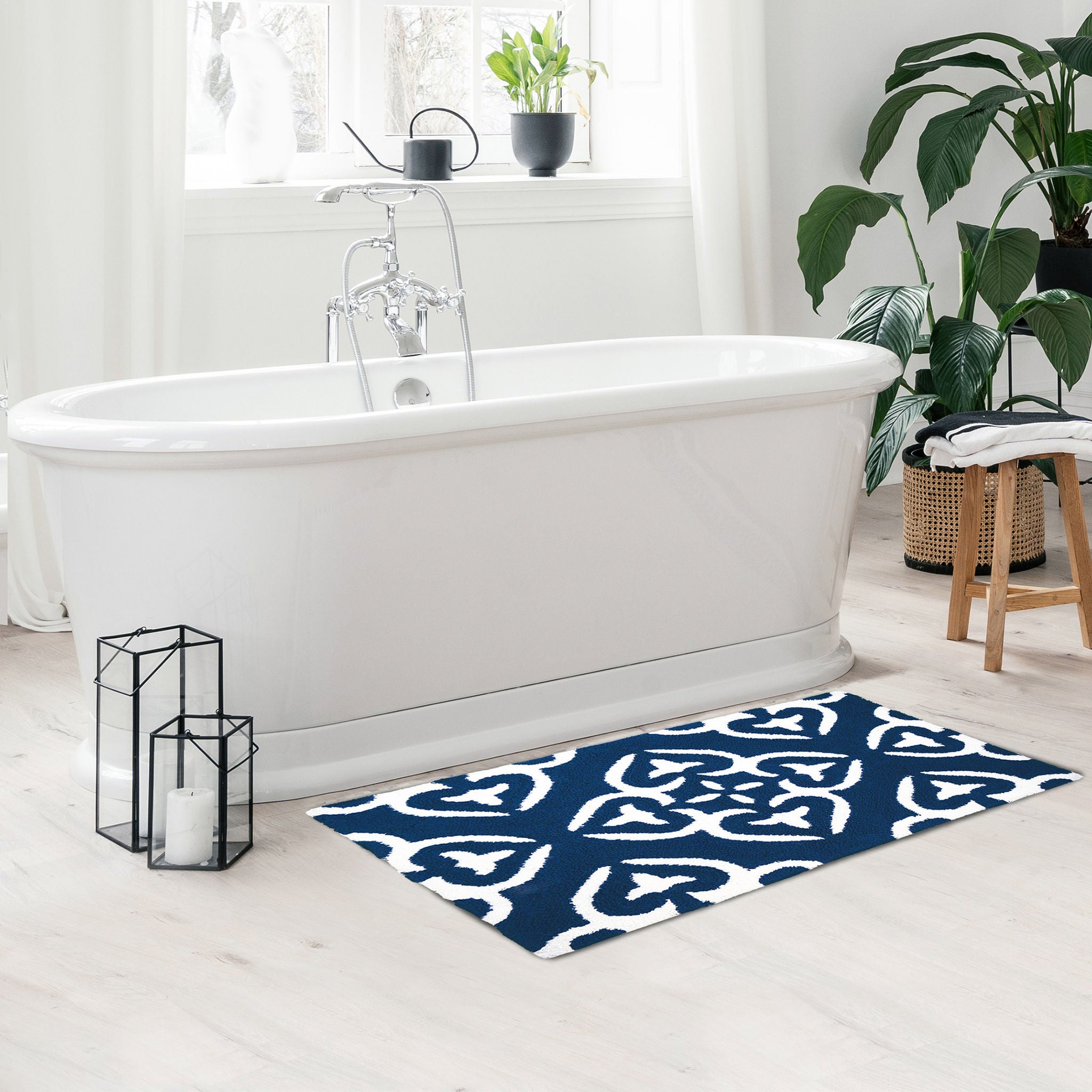 Whitley Willows Cotton Reversible Bath Mat