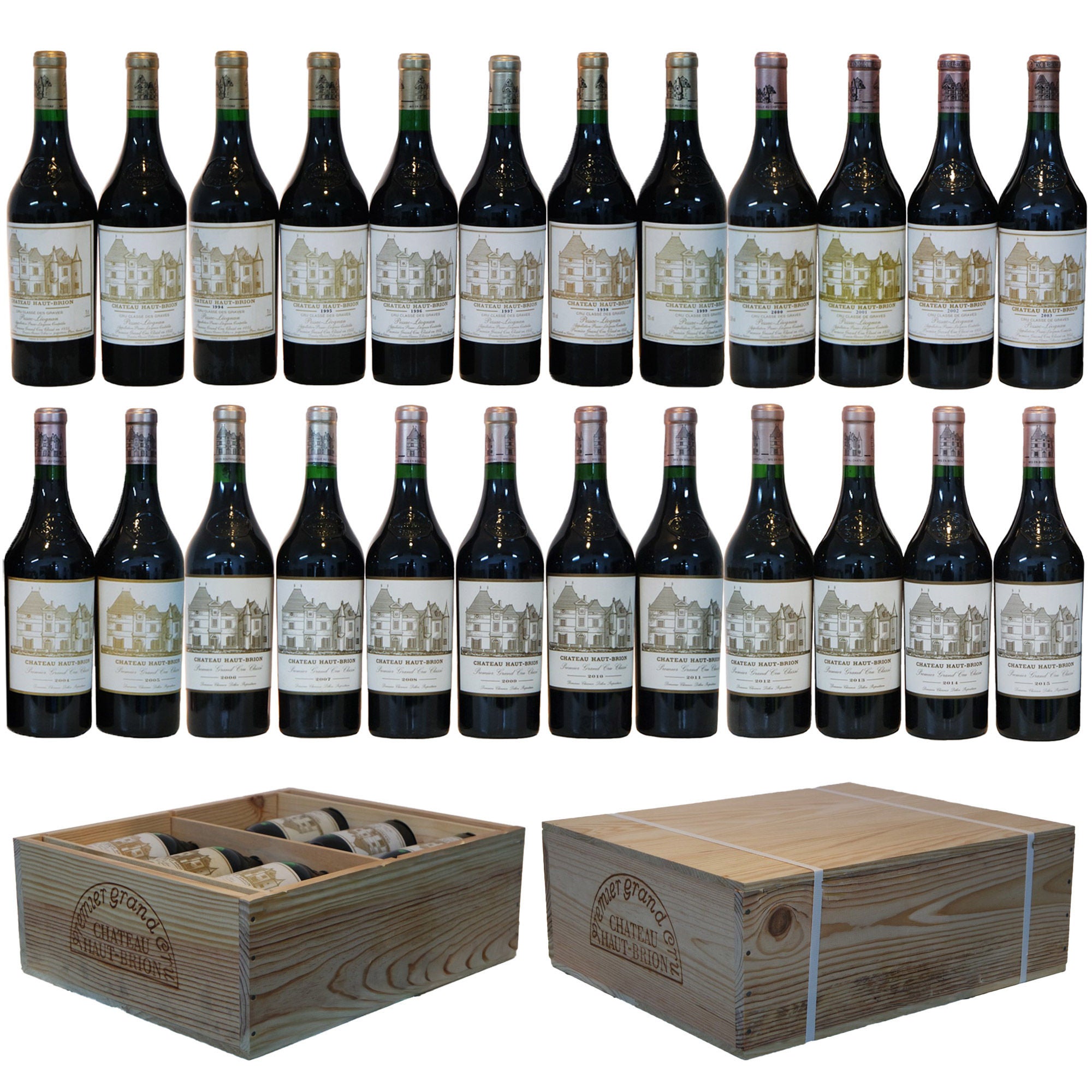 Chateau Haut Brion Historical Magnum Gift Set, 24 Pack 1500ml CA ONLY (PRE-SALE)