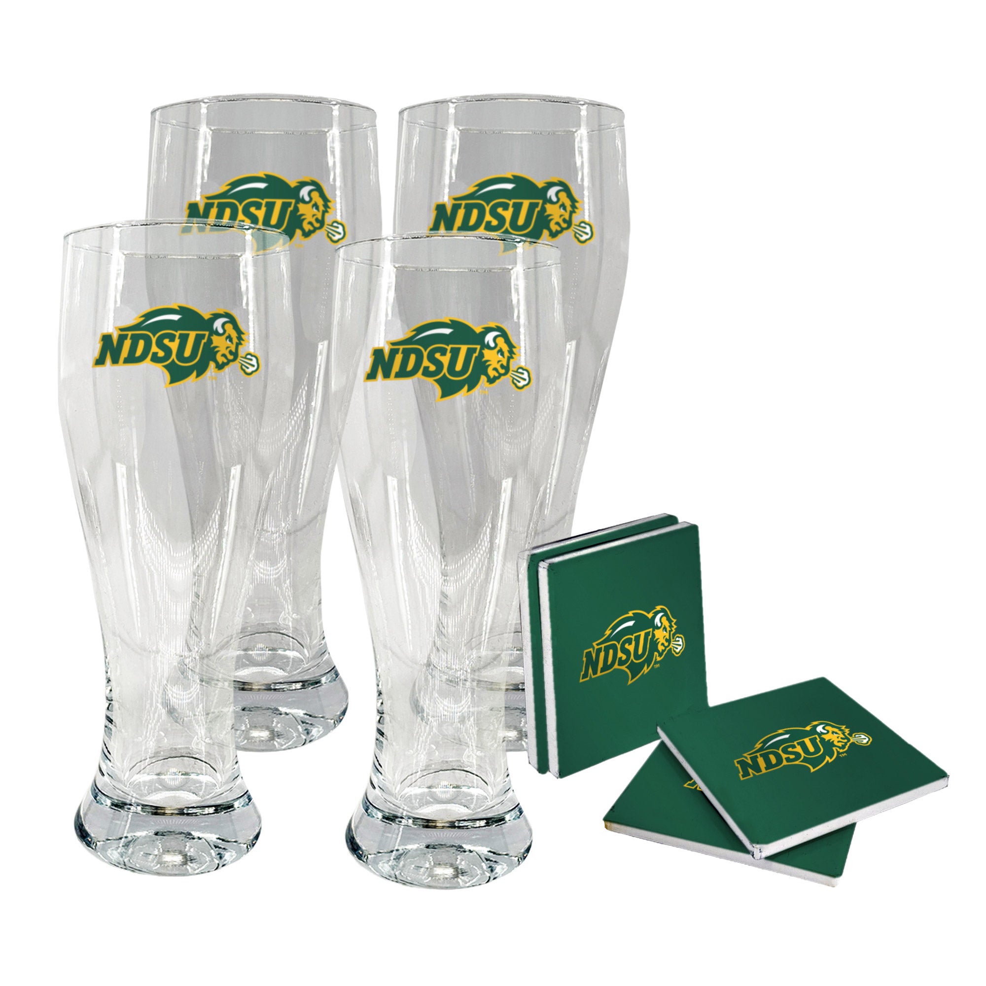 NCAA Pilsner & Coaster Set
