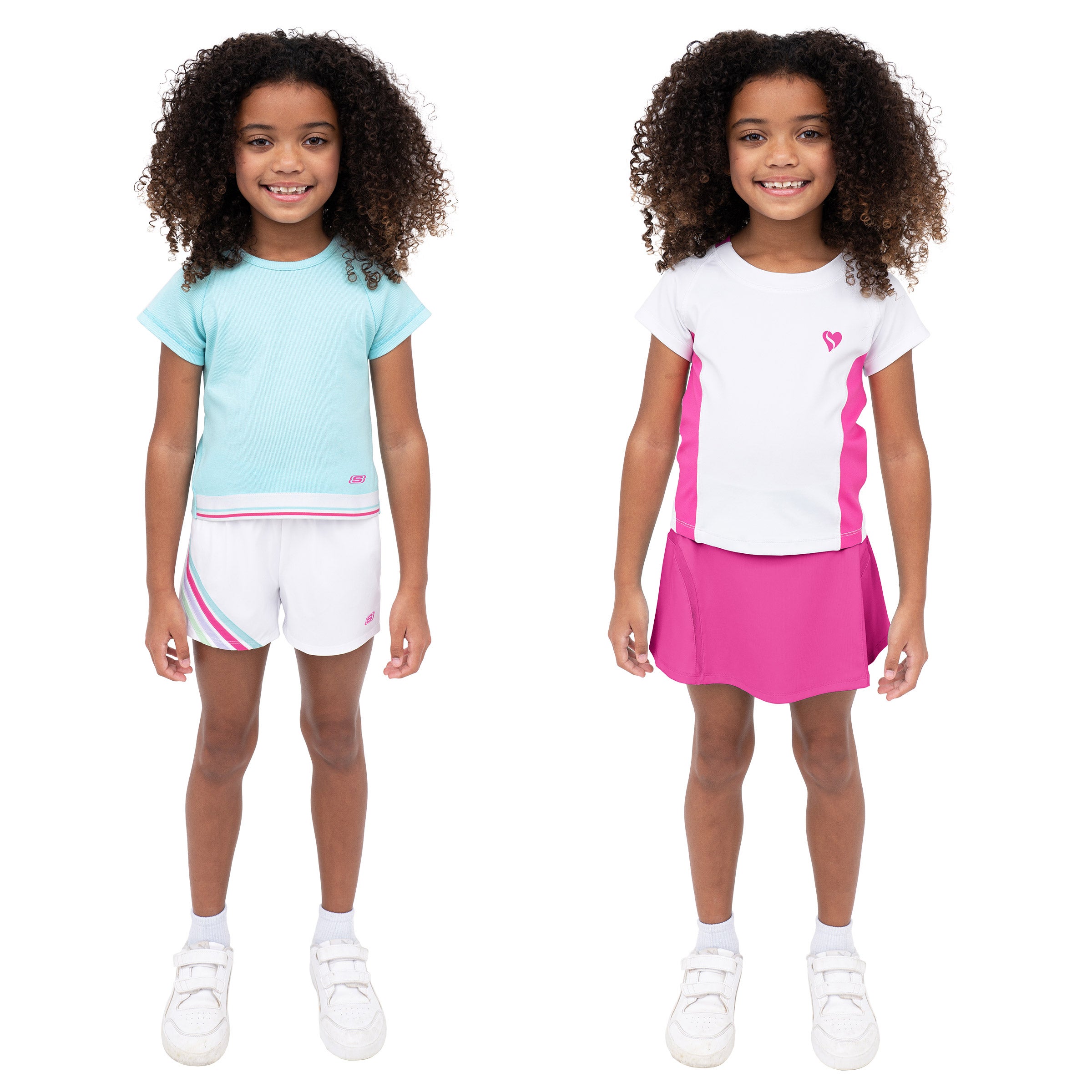 Skechers Kids' 4-piece Tee & Skort Set